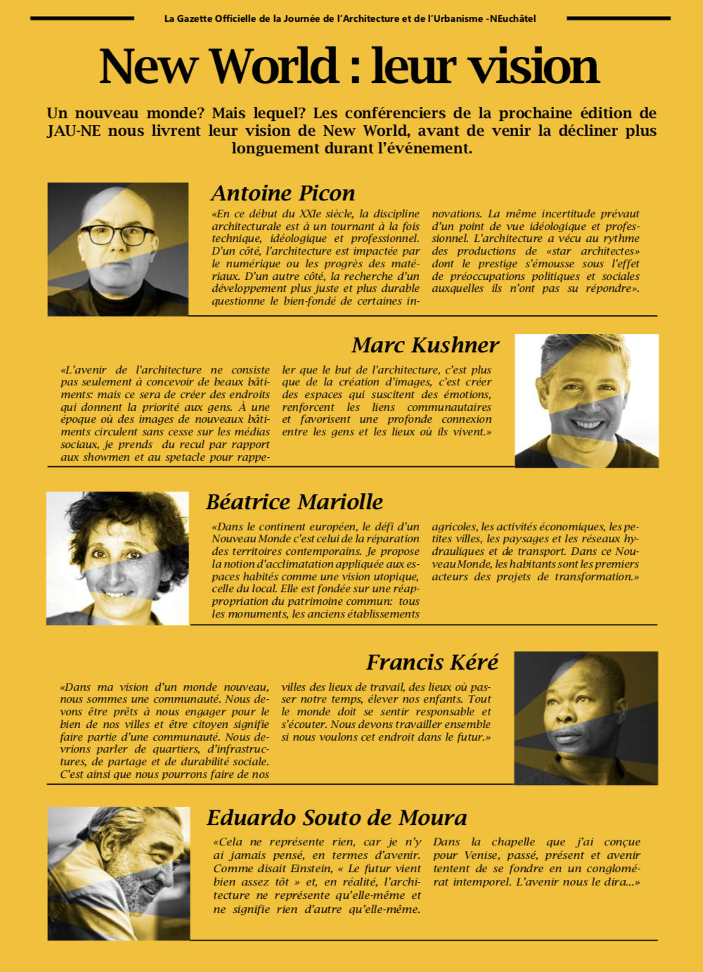 Image de la gazette produite par JAU-NE