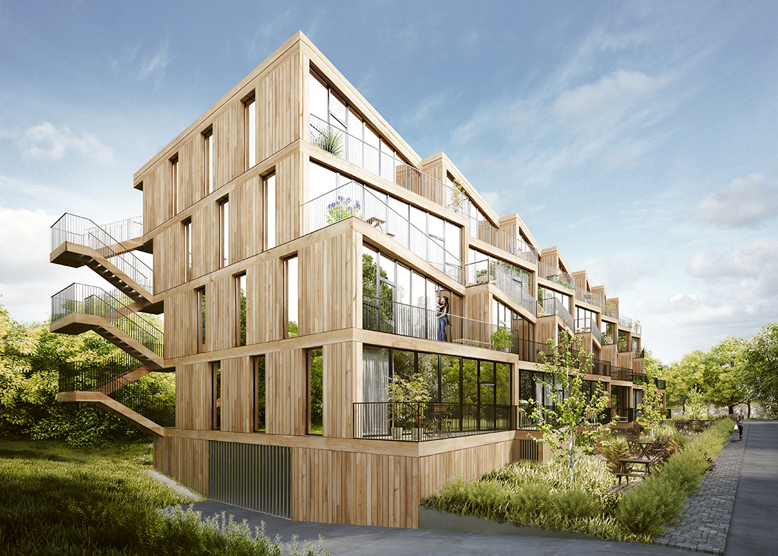 Ein 1. Preis: NL Architects, Amsterdam &amp; Studyo Architects, Köln (Baufeld 1 oder 2).