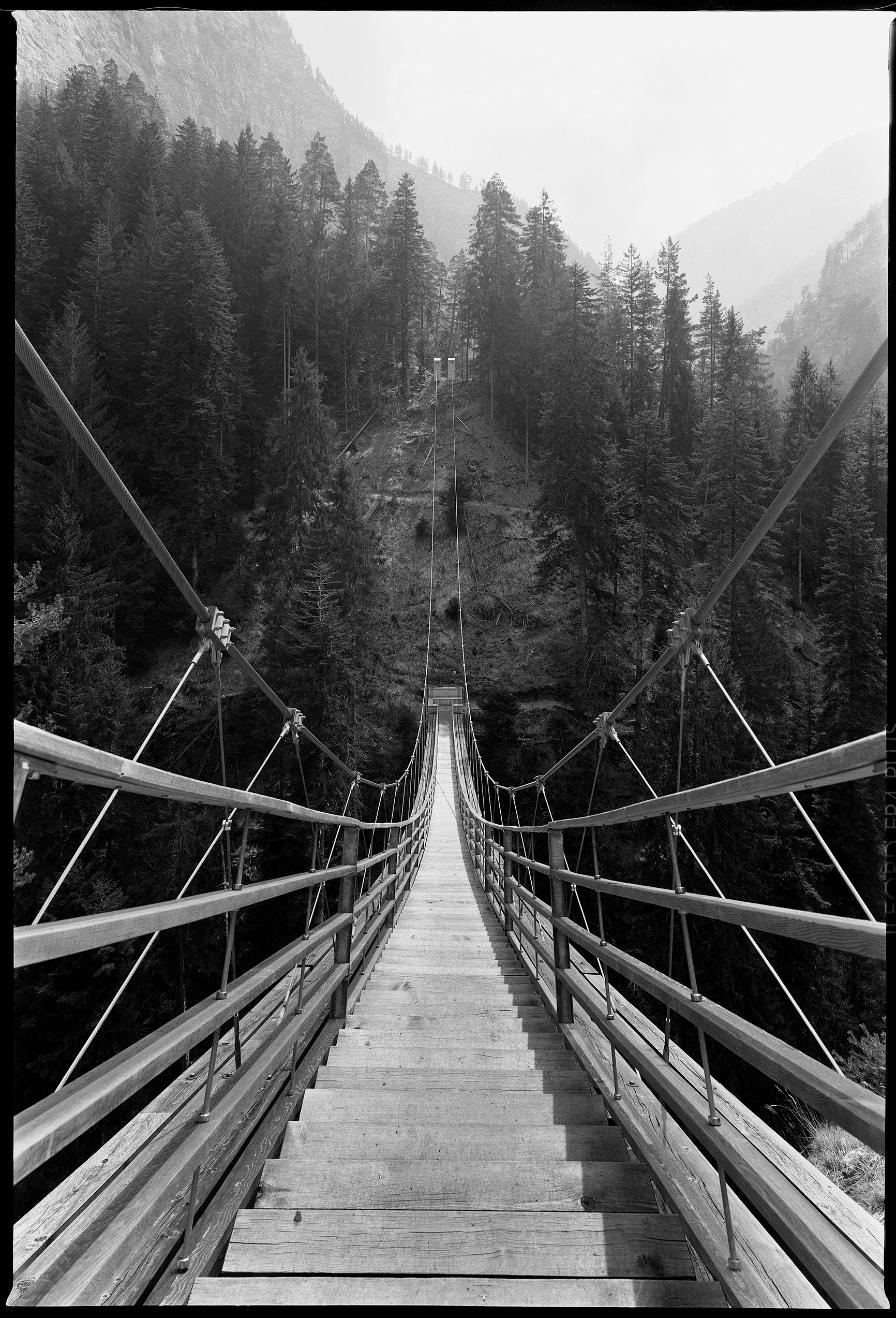 Seconde passerelle de Traversina, Viamala, 2005, Conzett Bronzini Partner AG