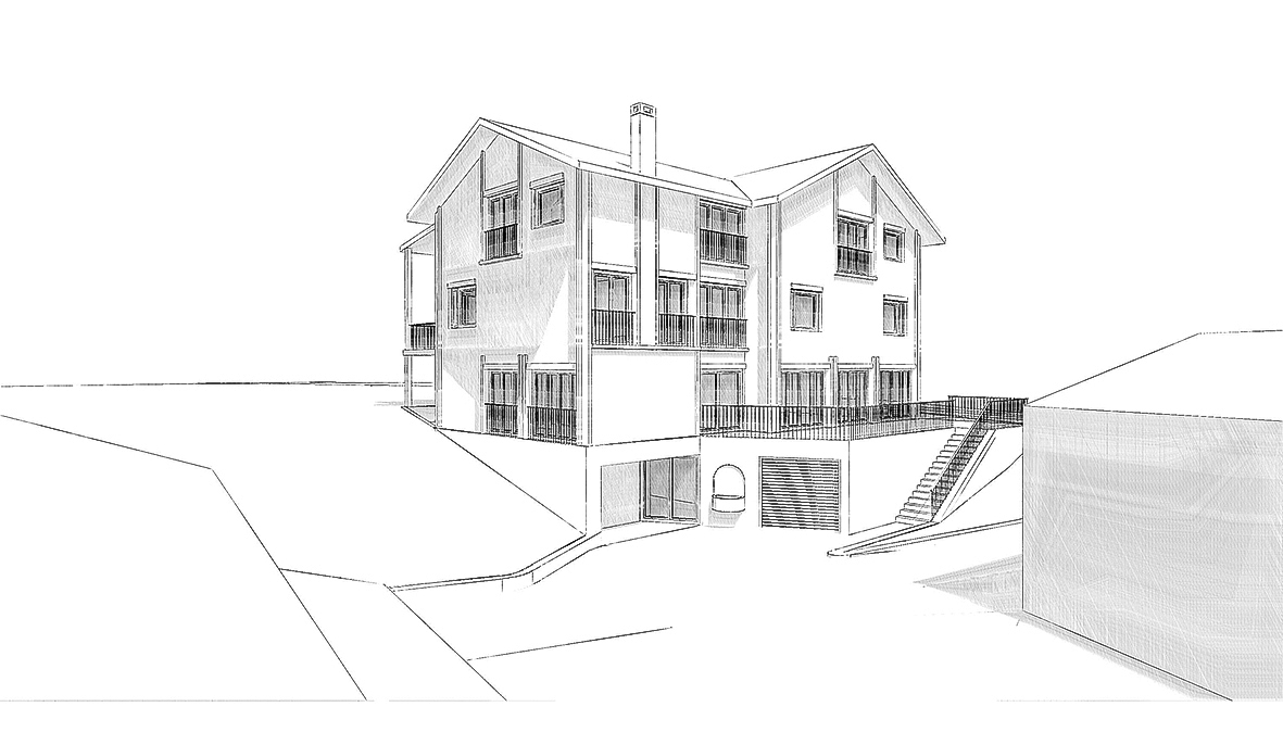 Ersatzneubau für das Hospiz im Safiental GR; Architektur: Corina Haertsch und Pascal Hofmann Architekten, Zürich.