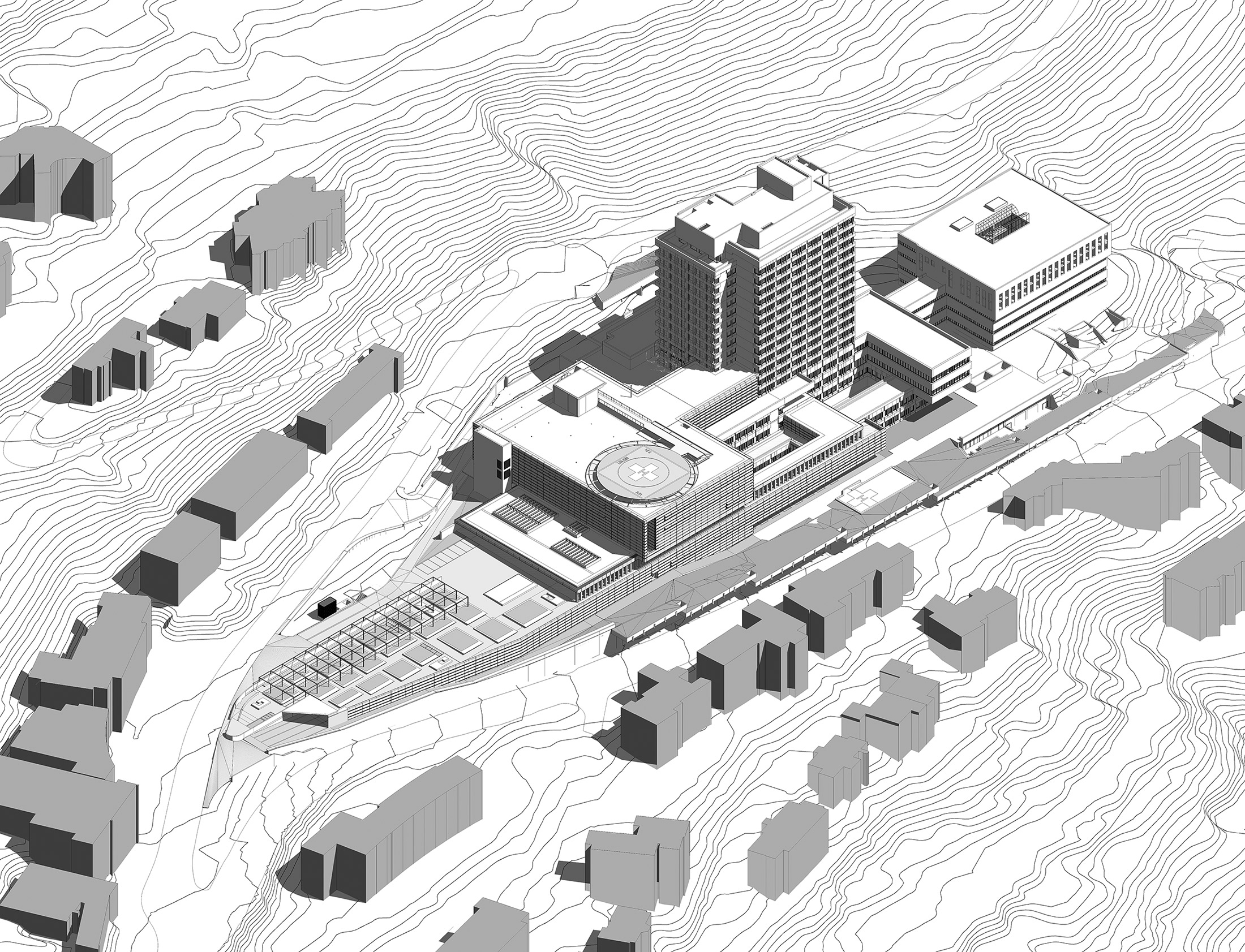 Il progetto per l'ampliamento dell’Ospedale Civico di Lugano