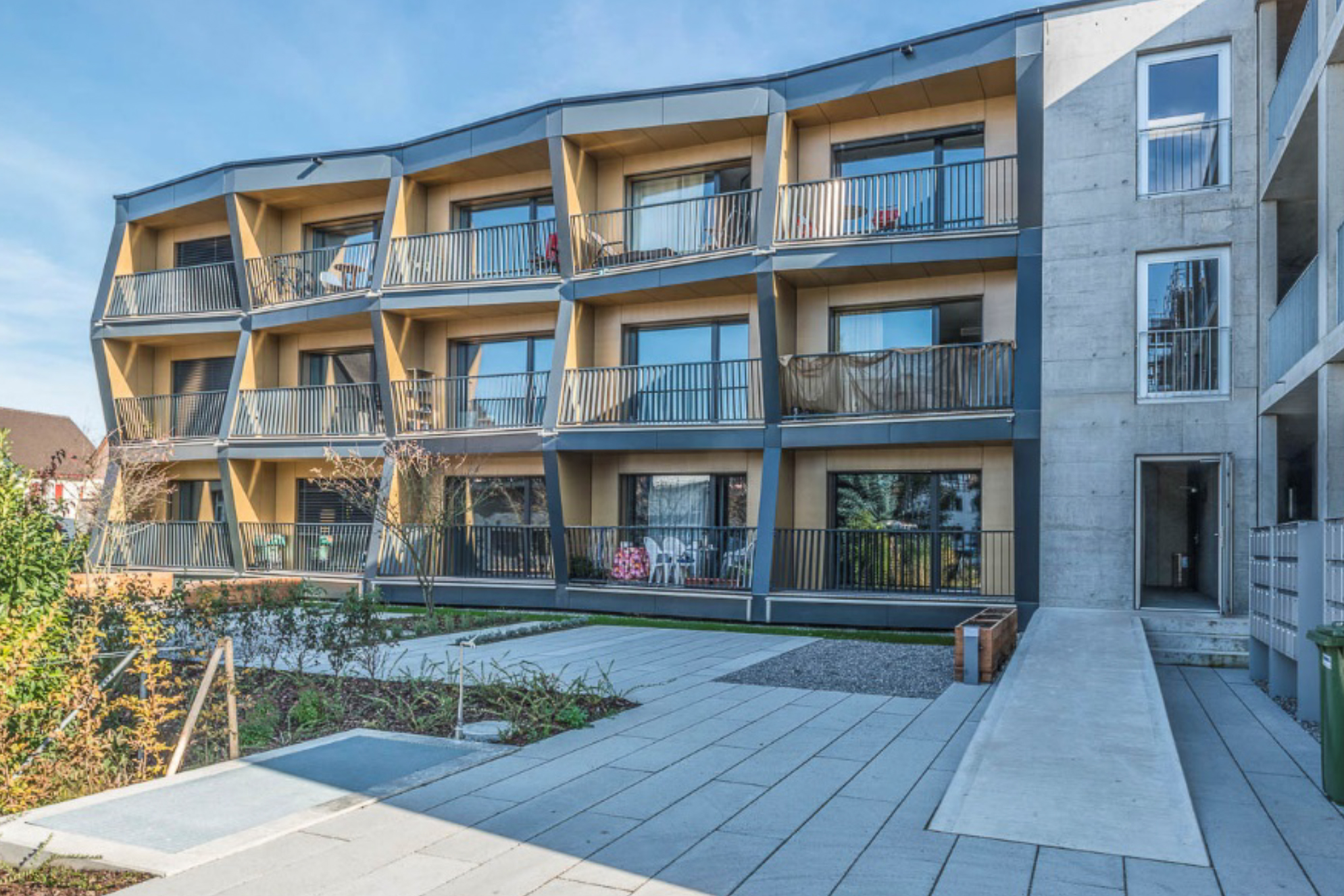 Der Holzbau des SVA in Kreuzlingen weniger als ein Jahr nach Baubeginn einzugsbereit.