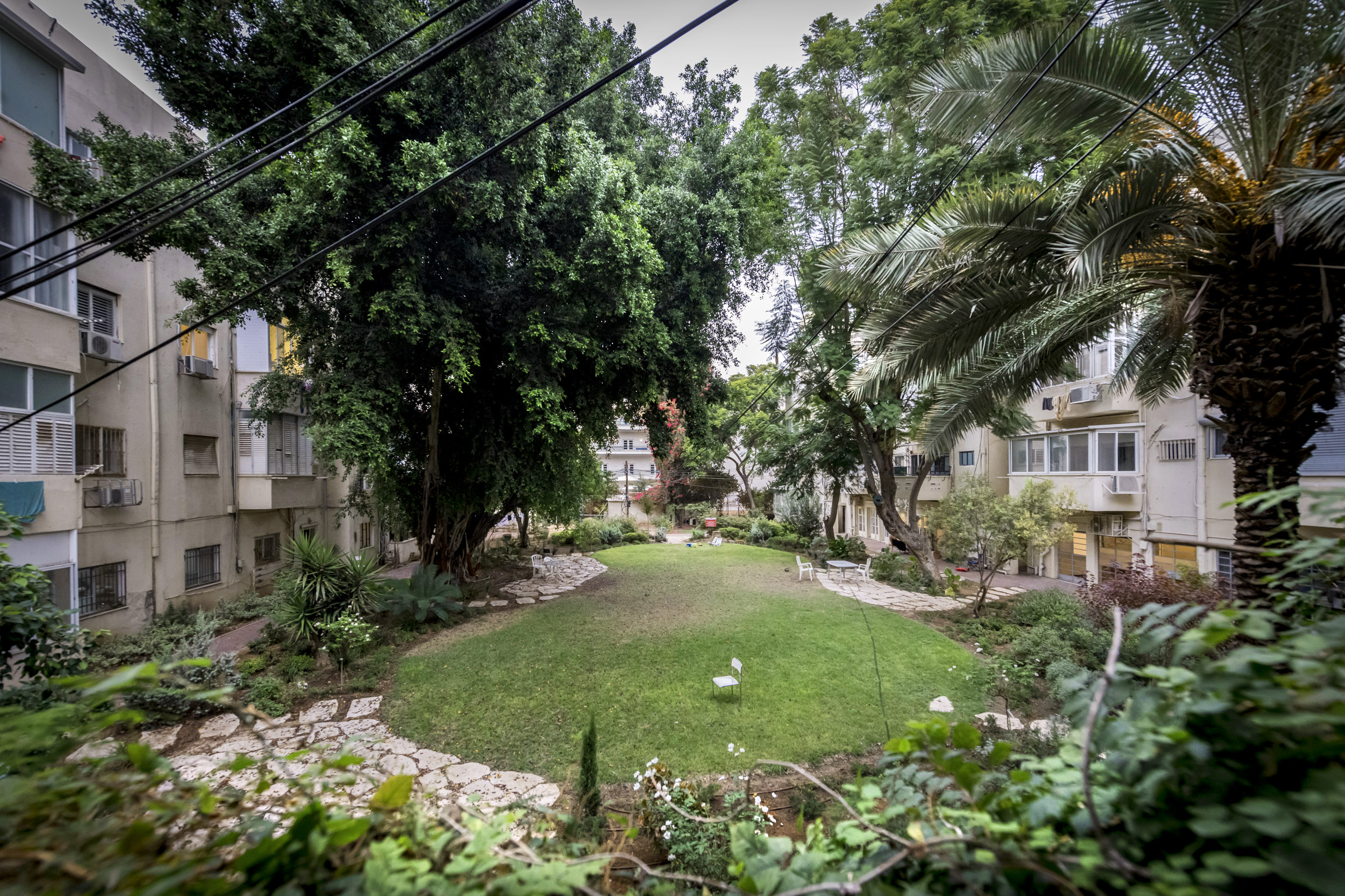 Der genossenschaftliche Garten (hier in der Frishman Street) funktioniert gestern wie heute.