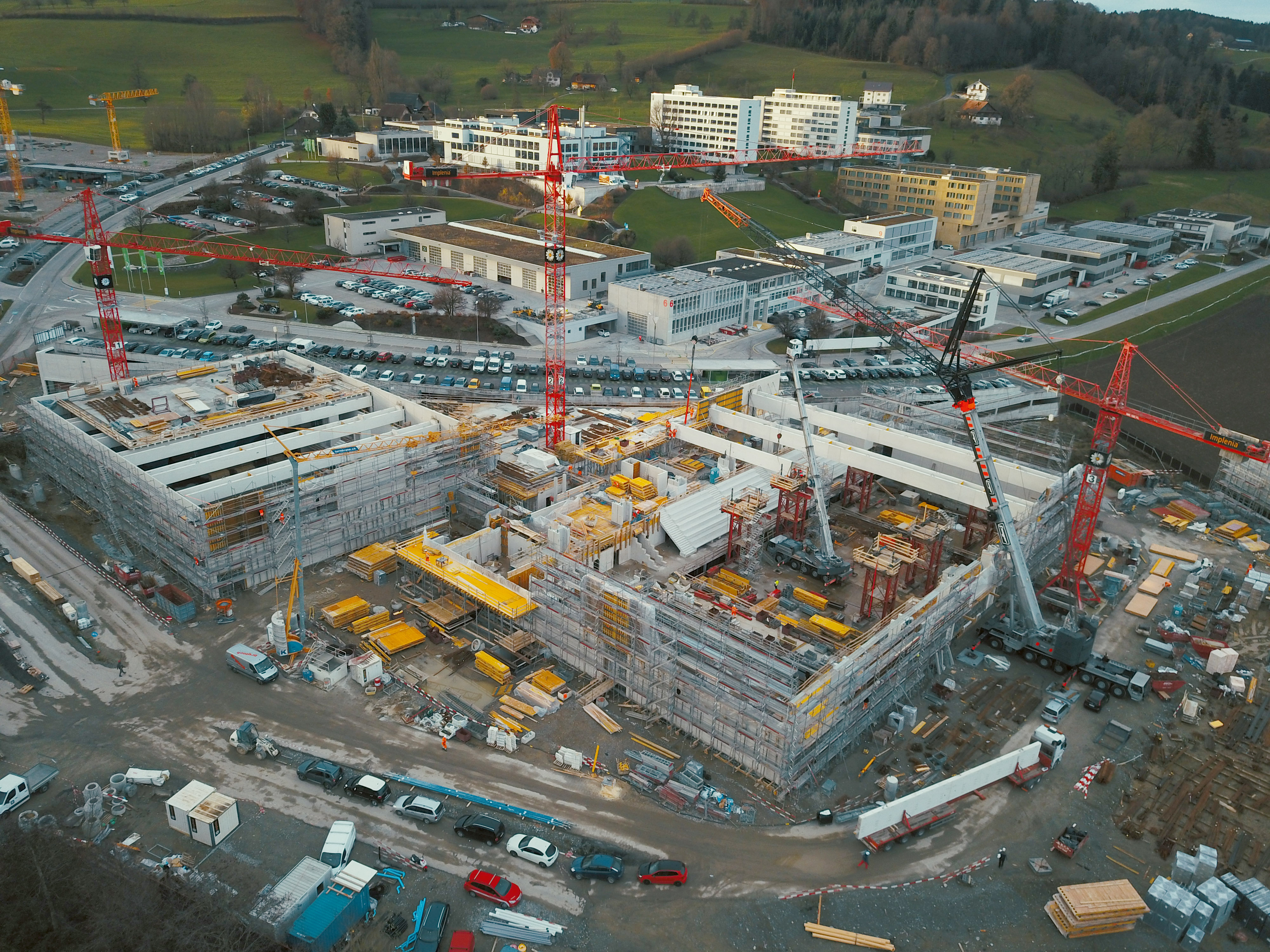 Montage de la structure porteuse préfabriquée