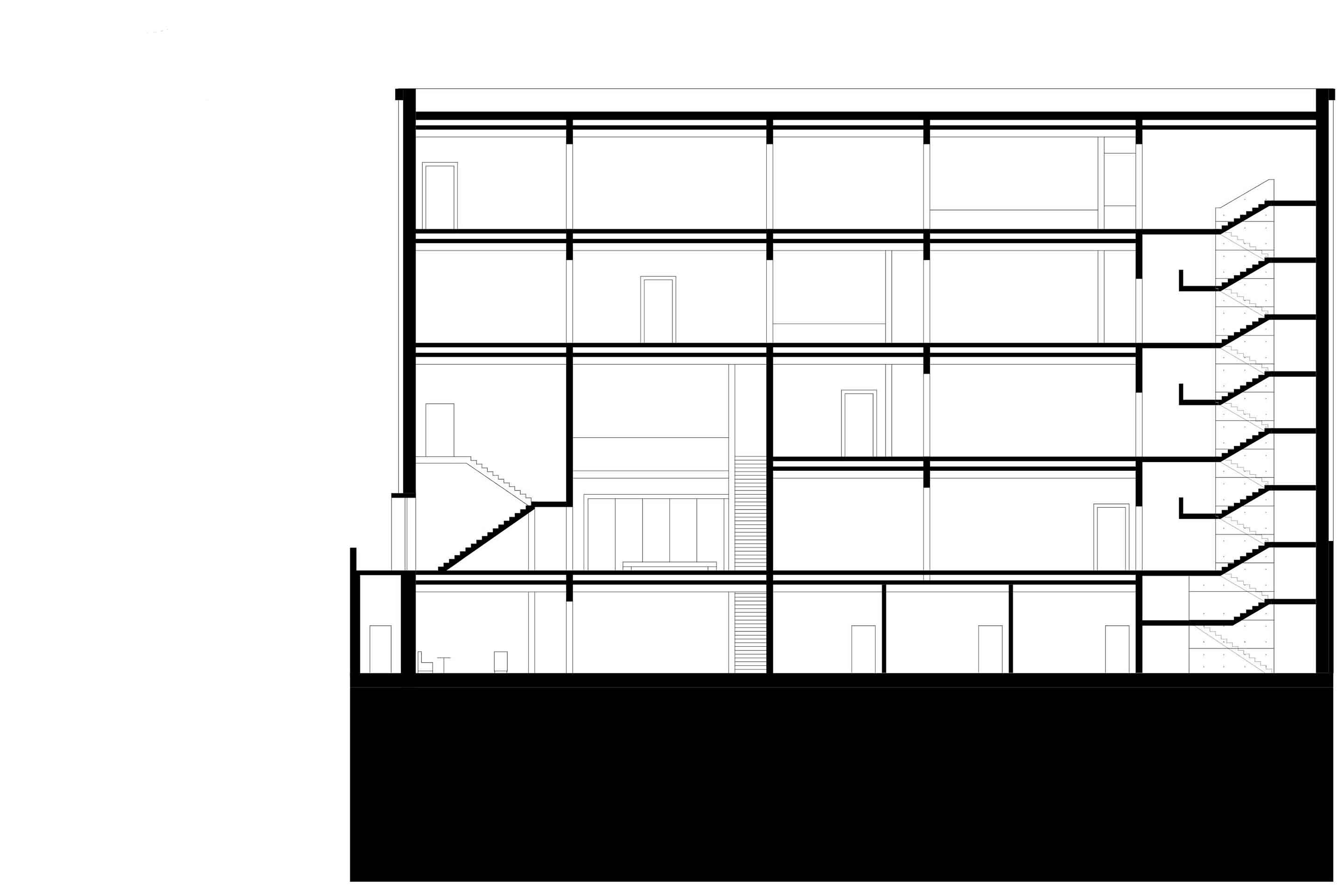 Bauhaus Museum Weimar: Schnitt