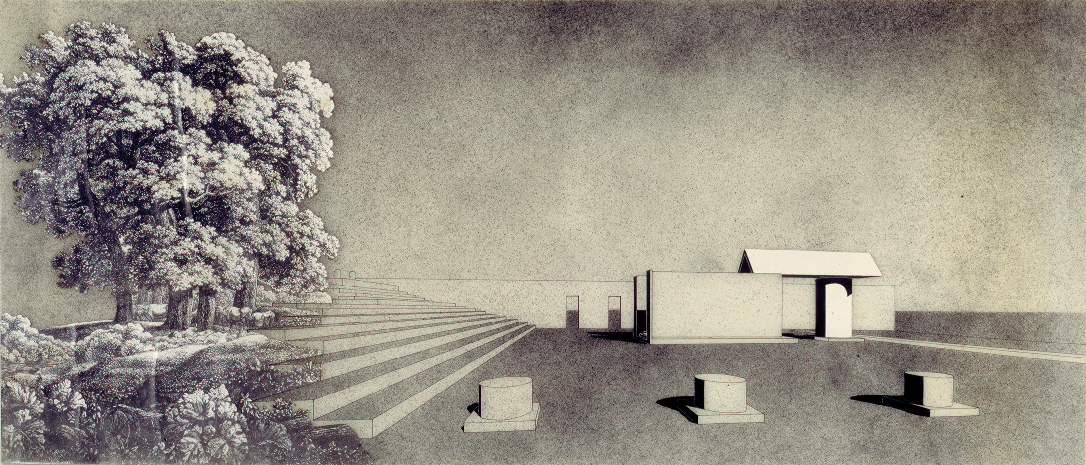 Aldo Rossi, Piazza del Municipio e Monumento ai Partigiani, Segrate, 1965-1967