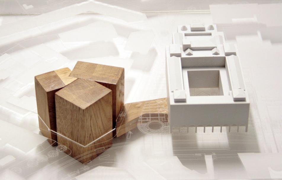 Erweiterung des Kunstmuseums Basel, Wettbewerbsmodell, 2009.