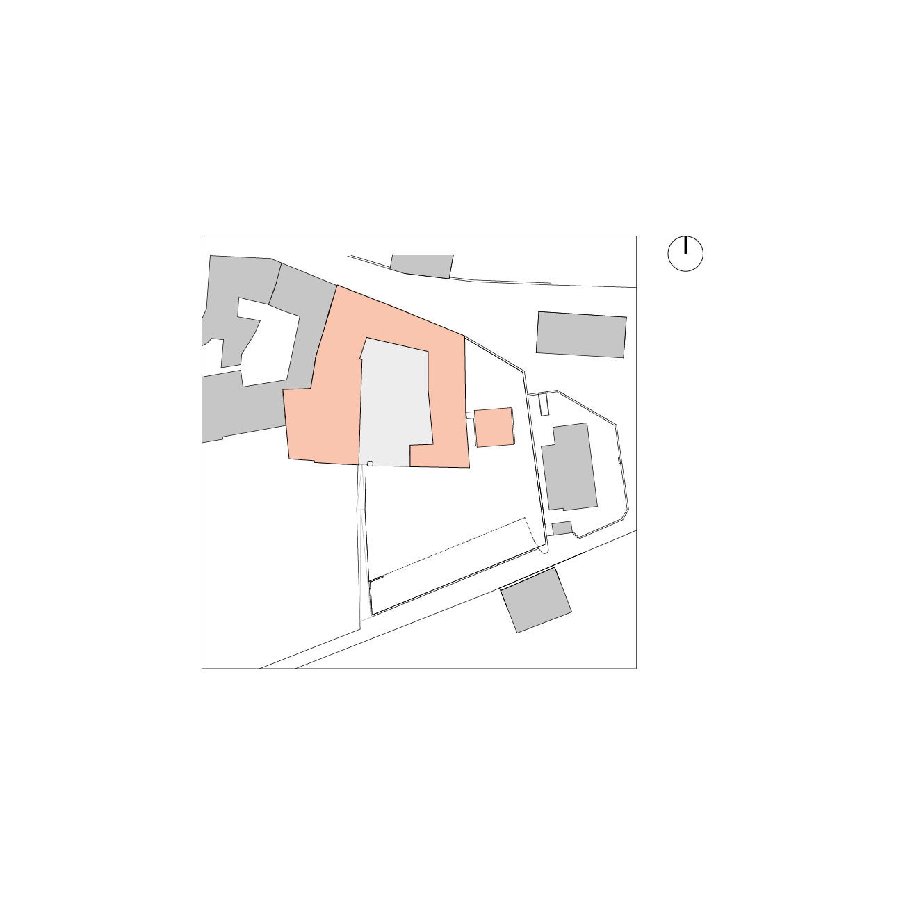 Edy Quaglia, Masseria Cuntitt, Castel San Pietro, piano di situazione