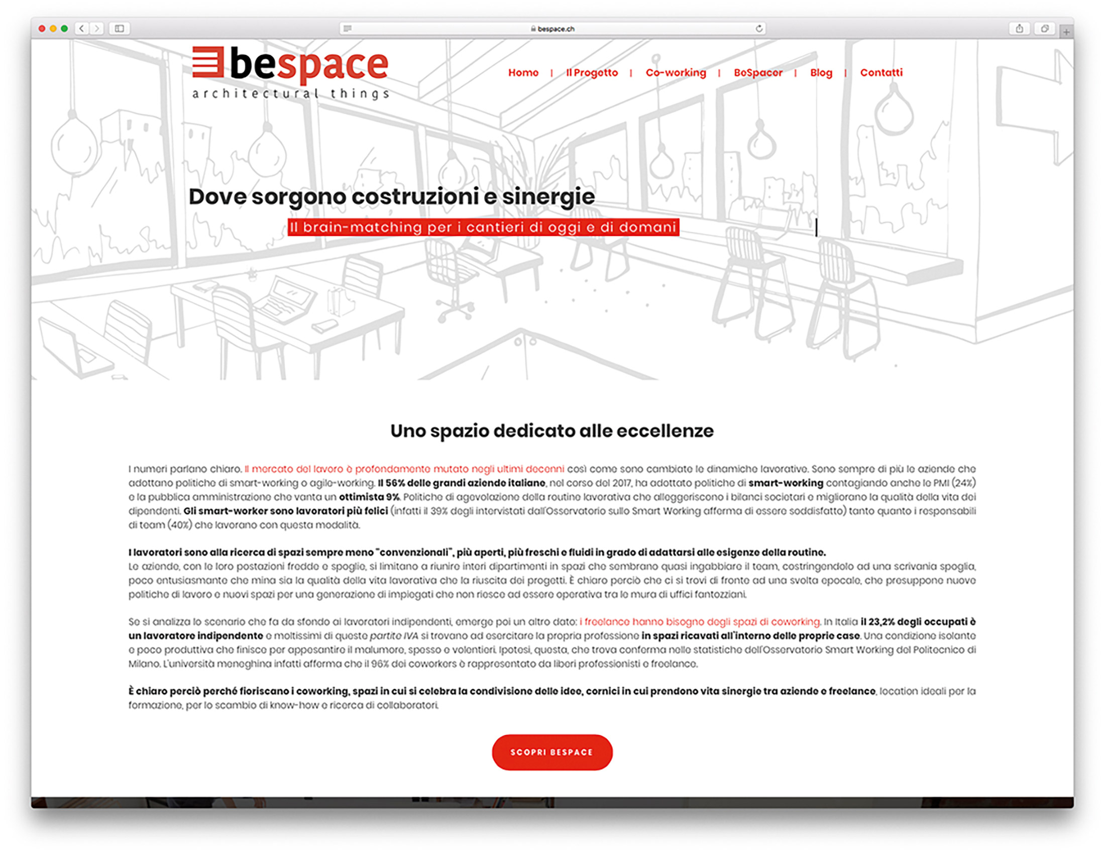 Il sito di BeSpace