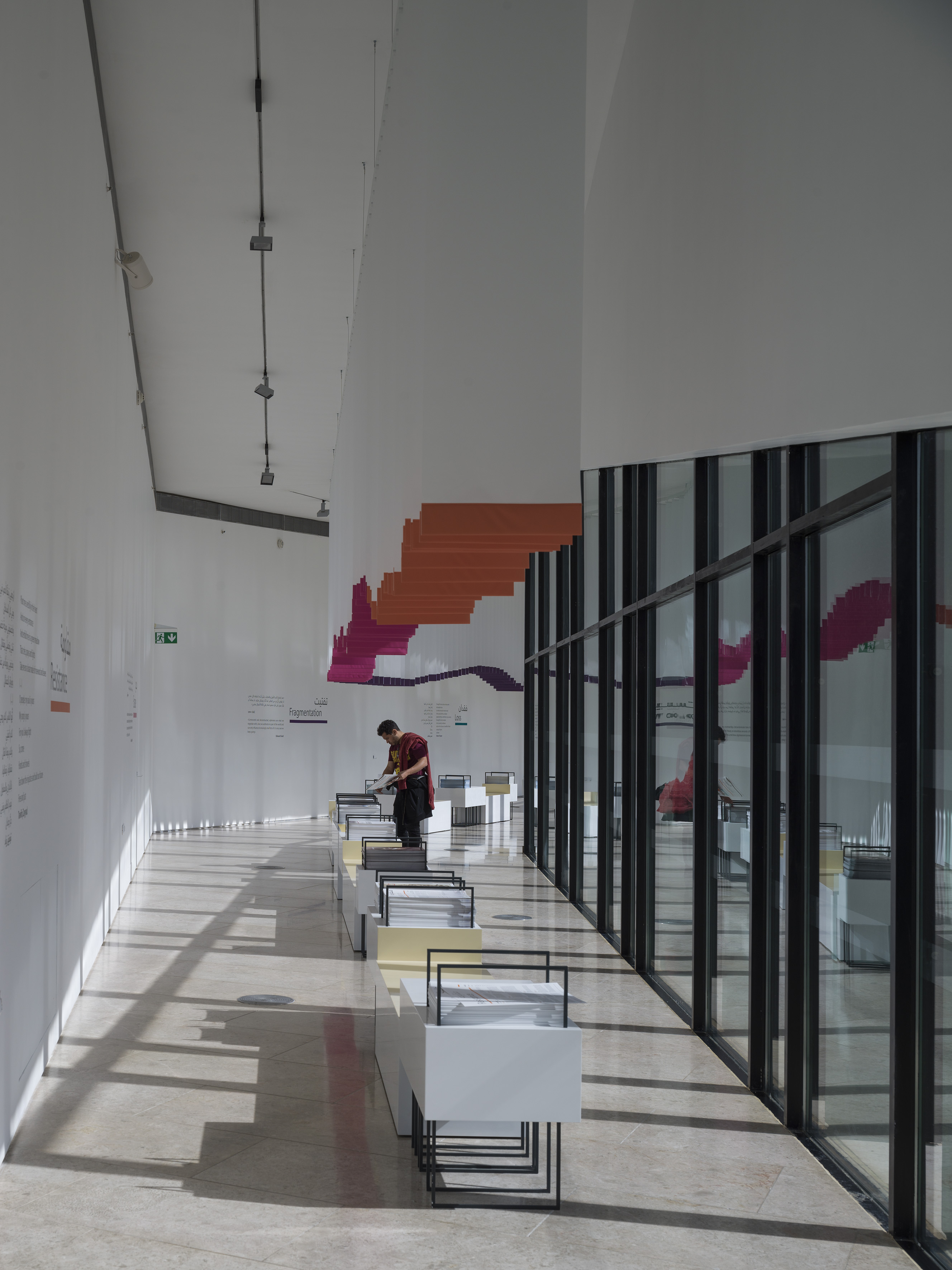 Exhibition space on the ground floor.