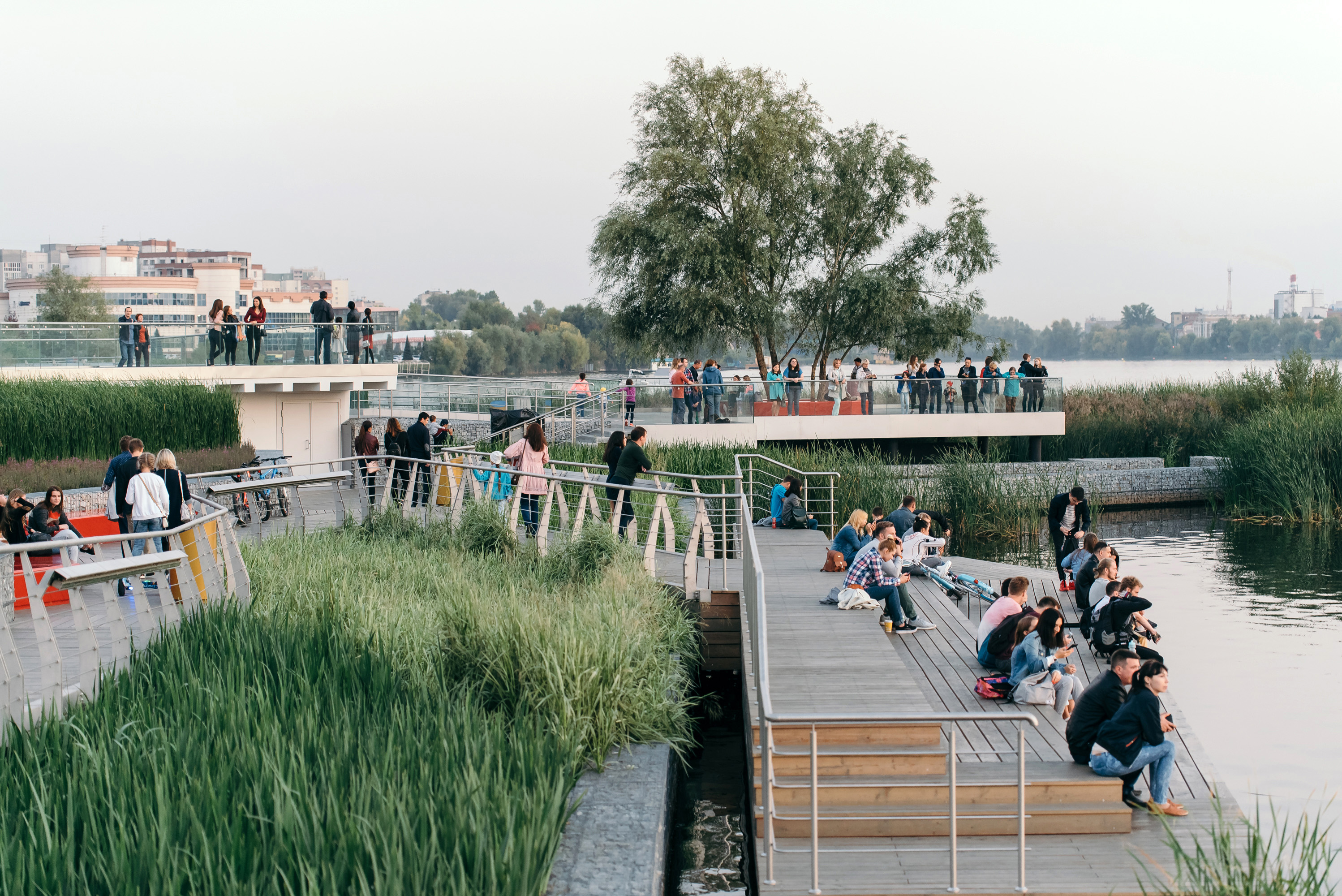 Kaban Lake riverfront promenade, Kazan.