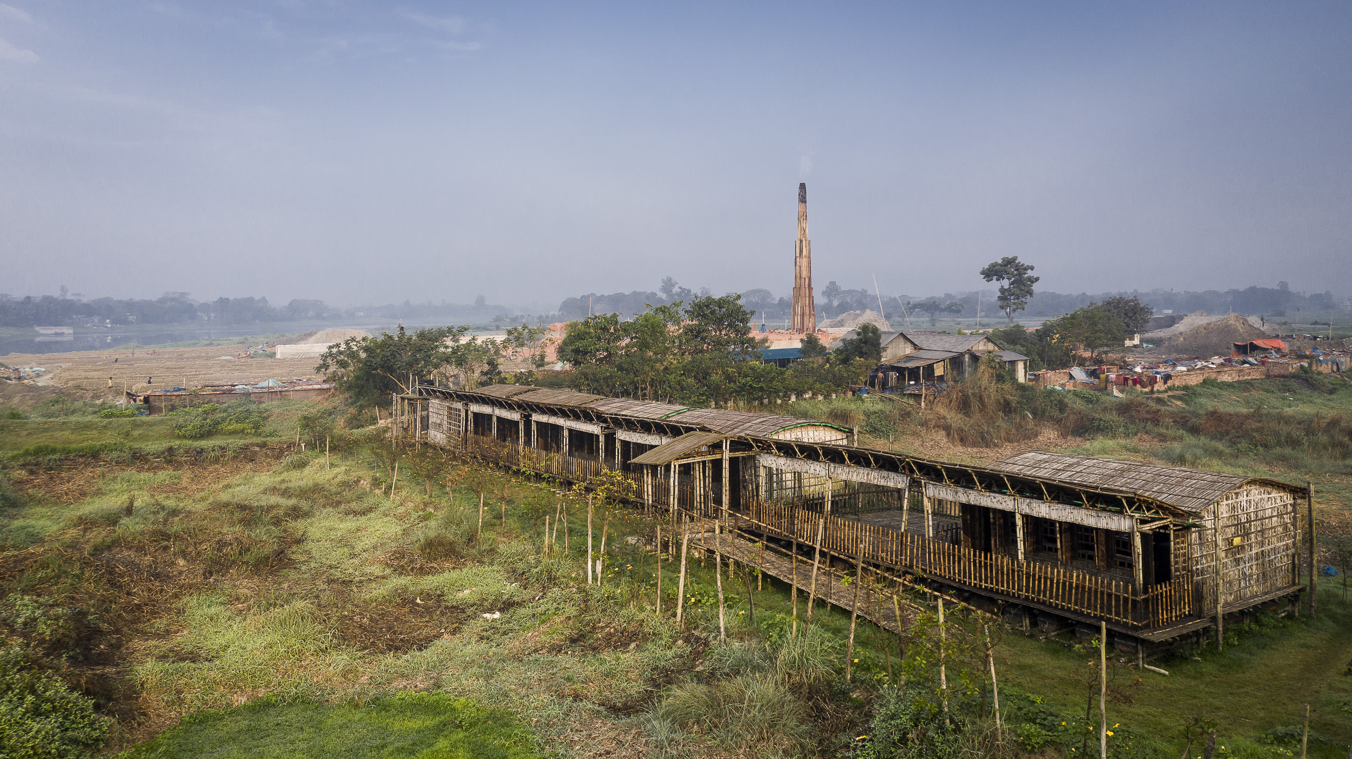 The main idea of the project was to build a structure able to cope with the changing water level.