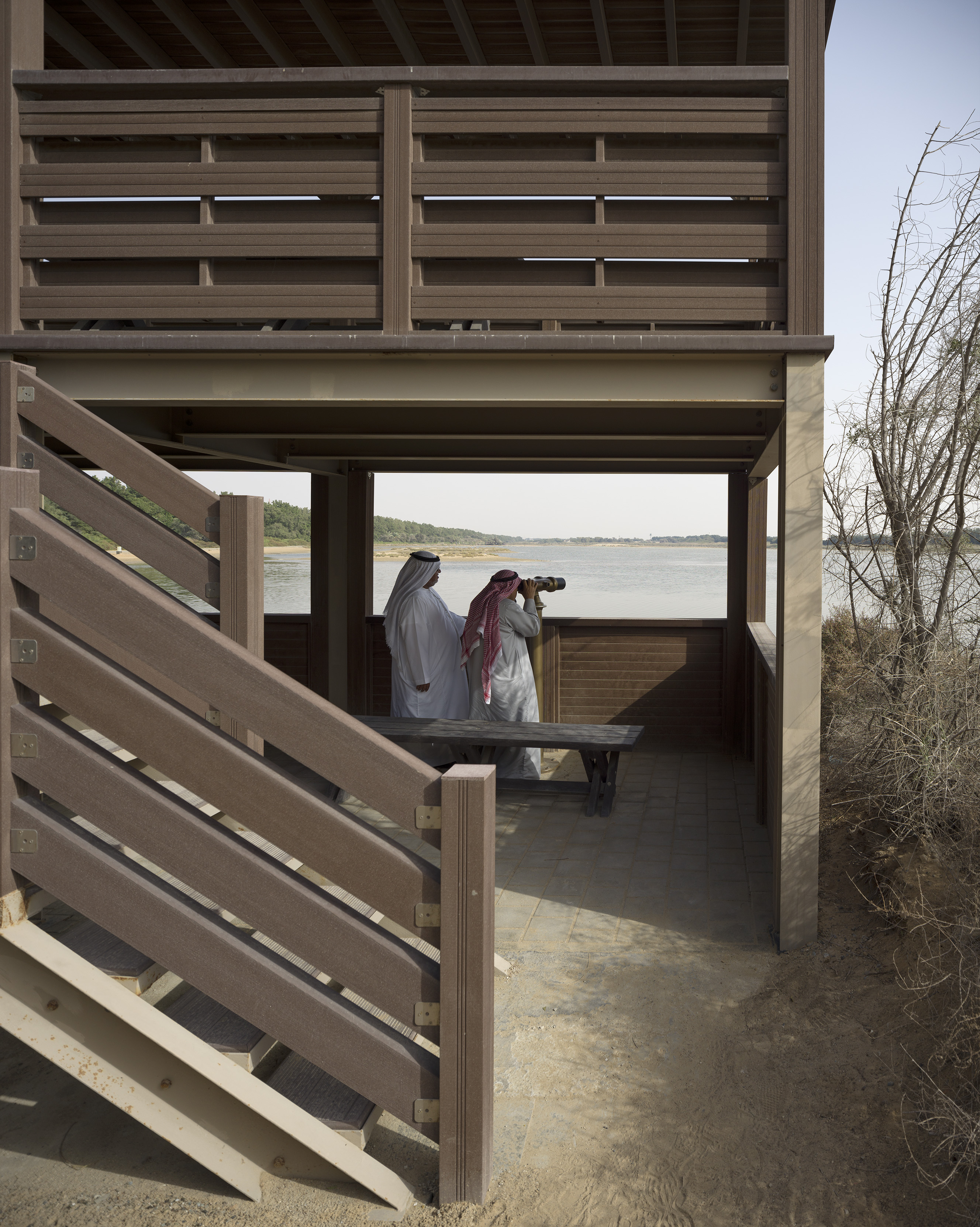 Unique in scale and shape, each bird hide offers the opportunity to observe the animals in their natural habitat.