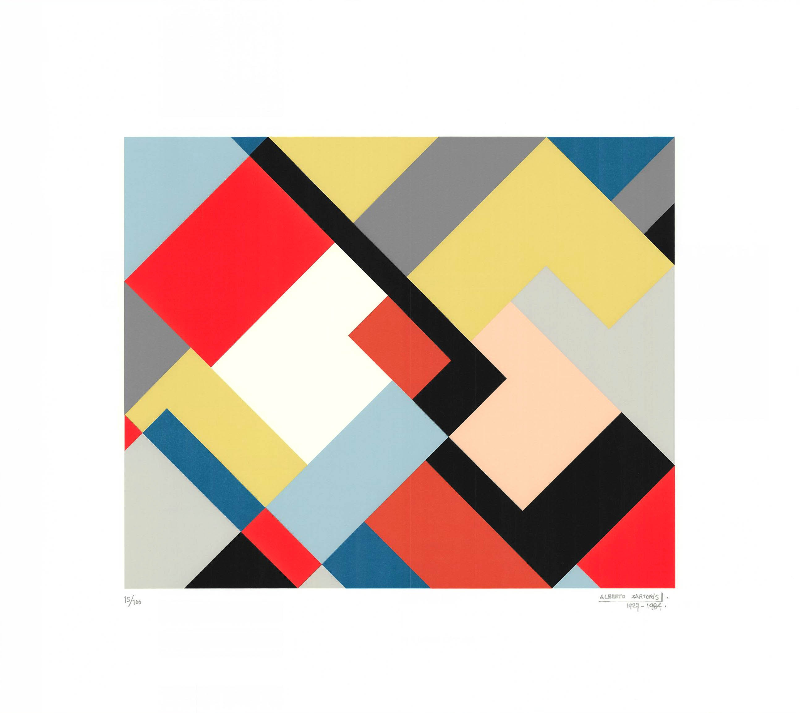 Composition abstraite d'Alberto Sartoris. © ACM/ EPFL