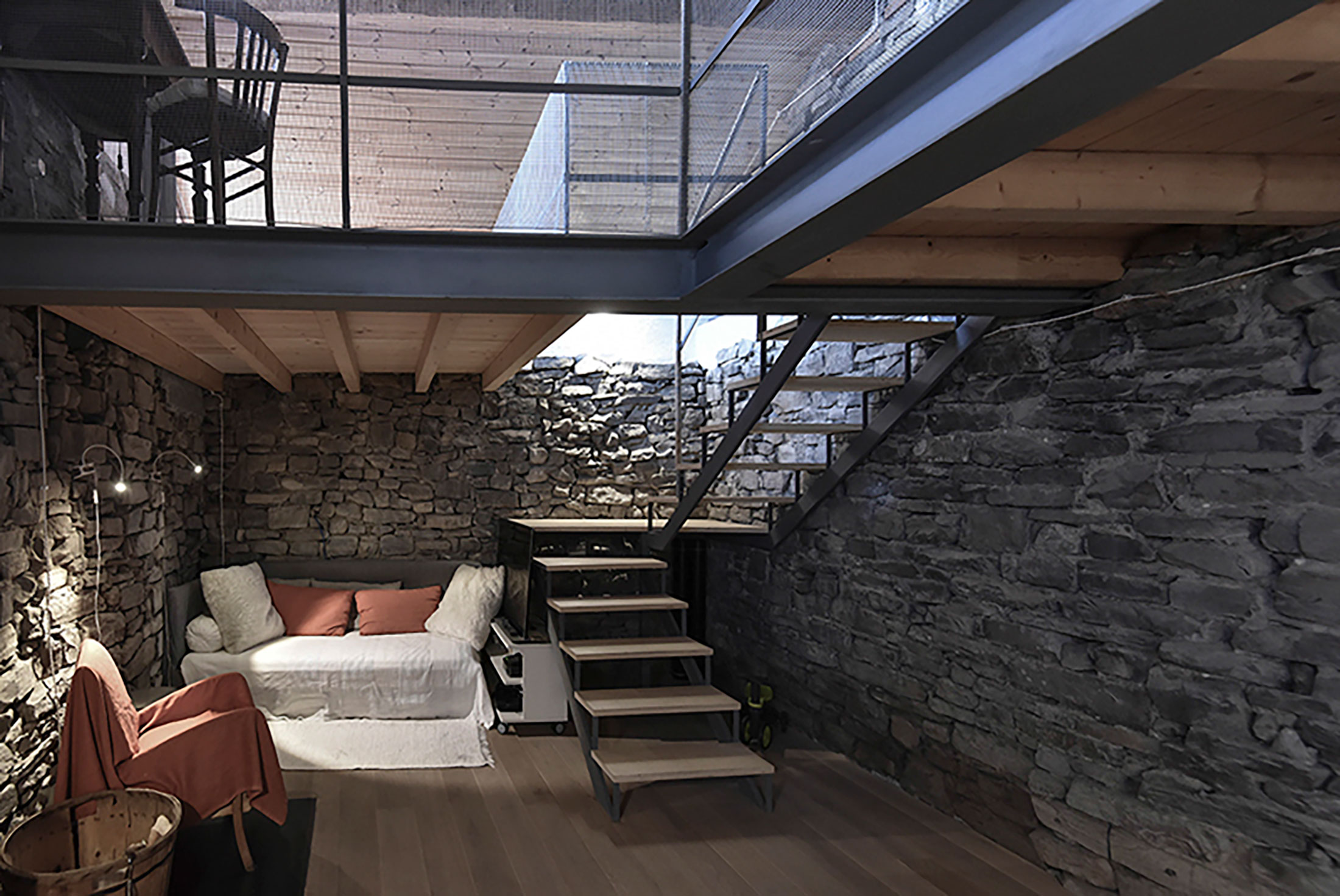 Categoria «Architettura d’interni e allestimenti sia temporanei che permanenti» – 1° premio – Progetto: Non toccare, Faggeto Lario – Frazione di Palanzo – Italia. Arch. Stefano Ceresa