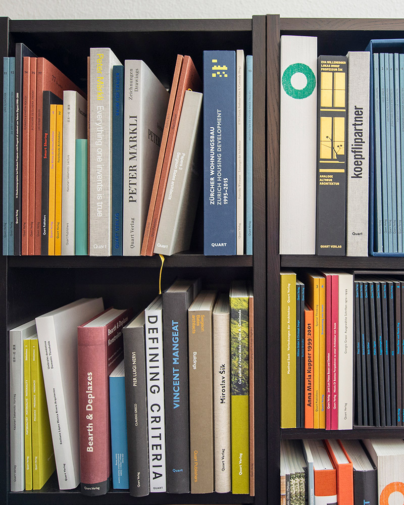 In vent'anni la casa editrice Quart Verlag si è gradualmente configurata come un atlante aperto dell'architettura contemporanea, non solo svizzera.