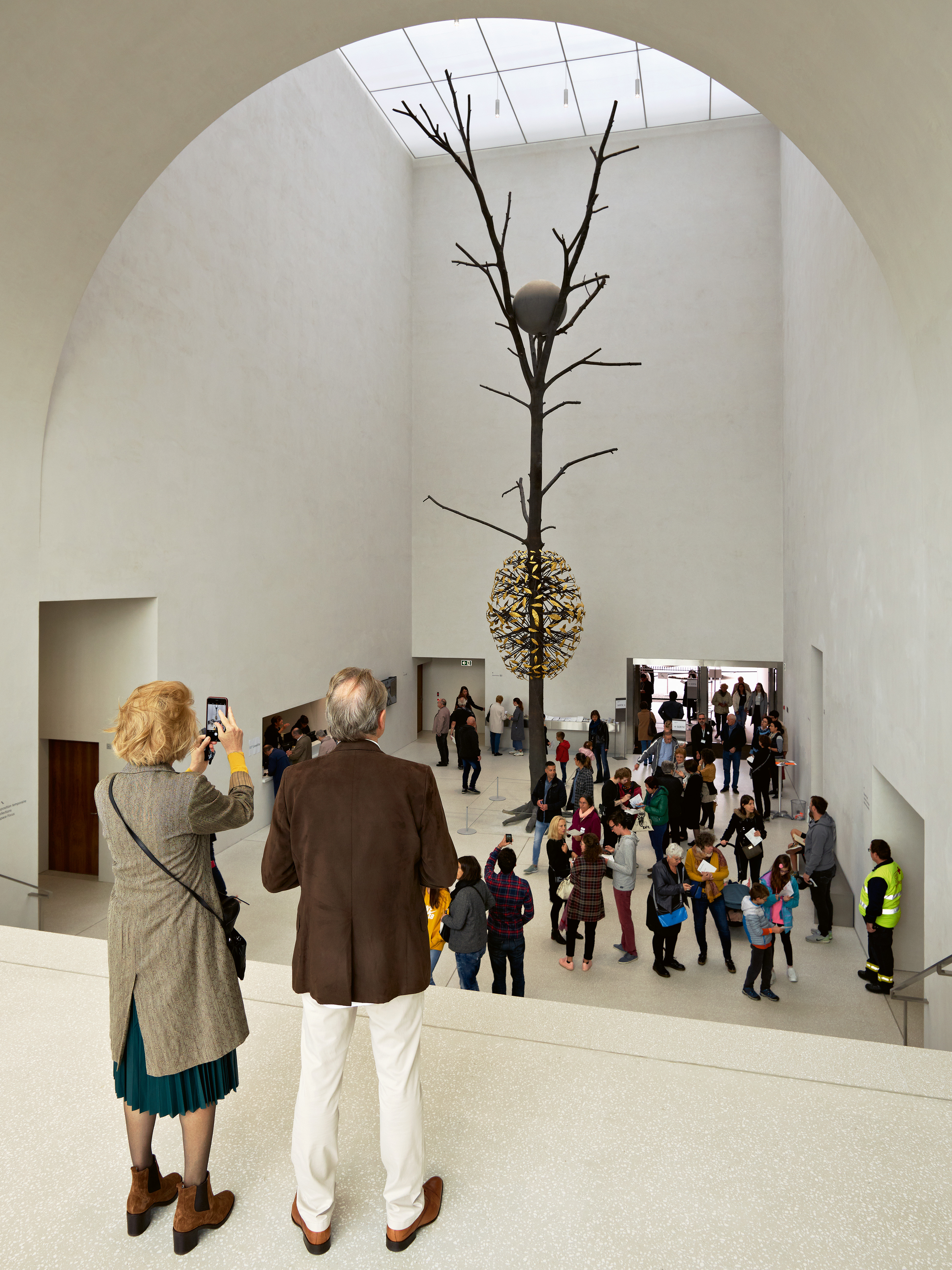 Photographie réalisés pour la revue TRACÉS par Michel Bonvin pendant les premiers jours d’ouverture du nouveau musée des Beaux-Arts.