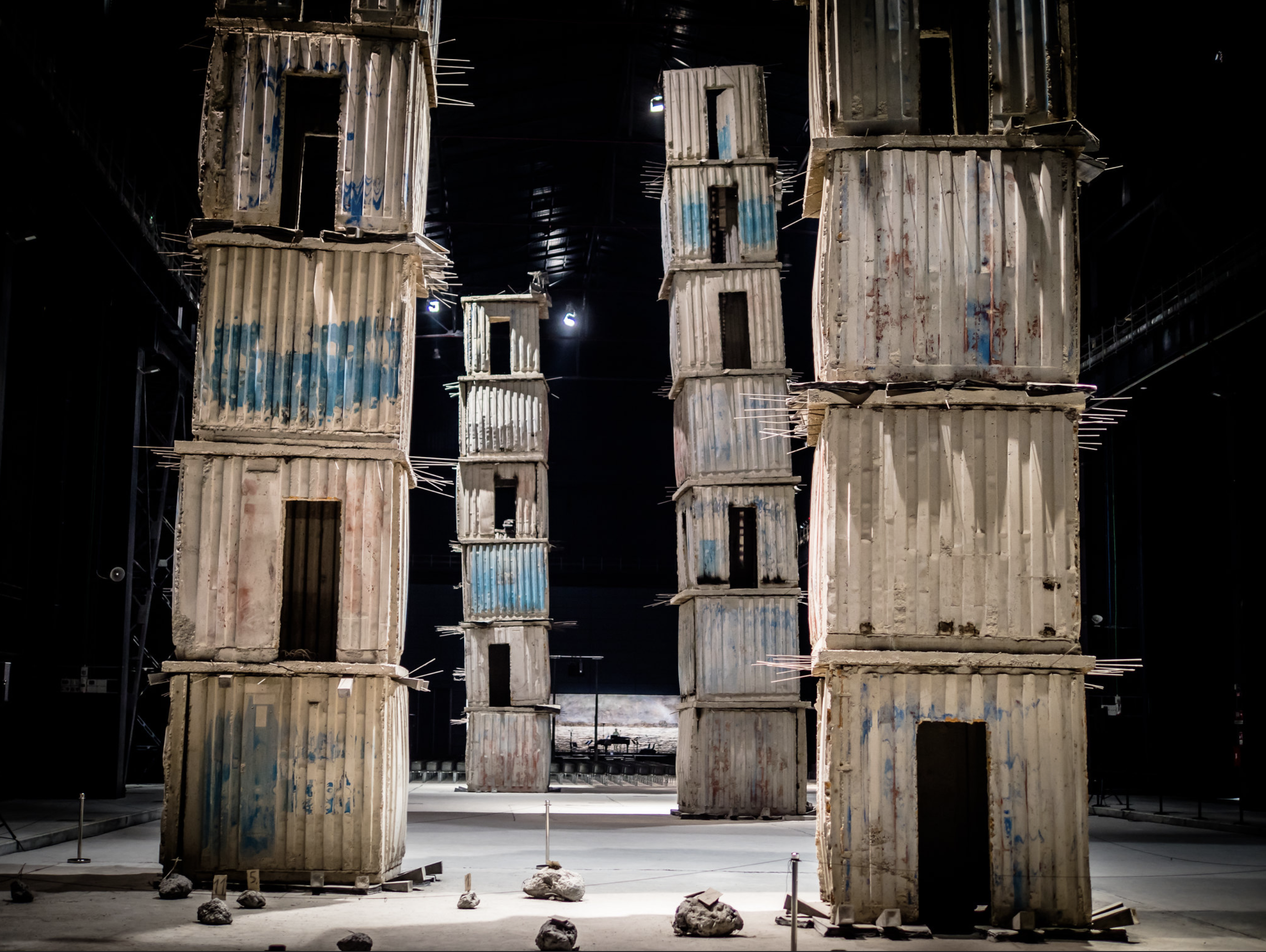 «I sette palazzi celesti» di Anselm Kiefer, istallazione permanente, HangarBicocca, Milano, 2017
