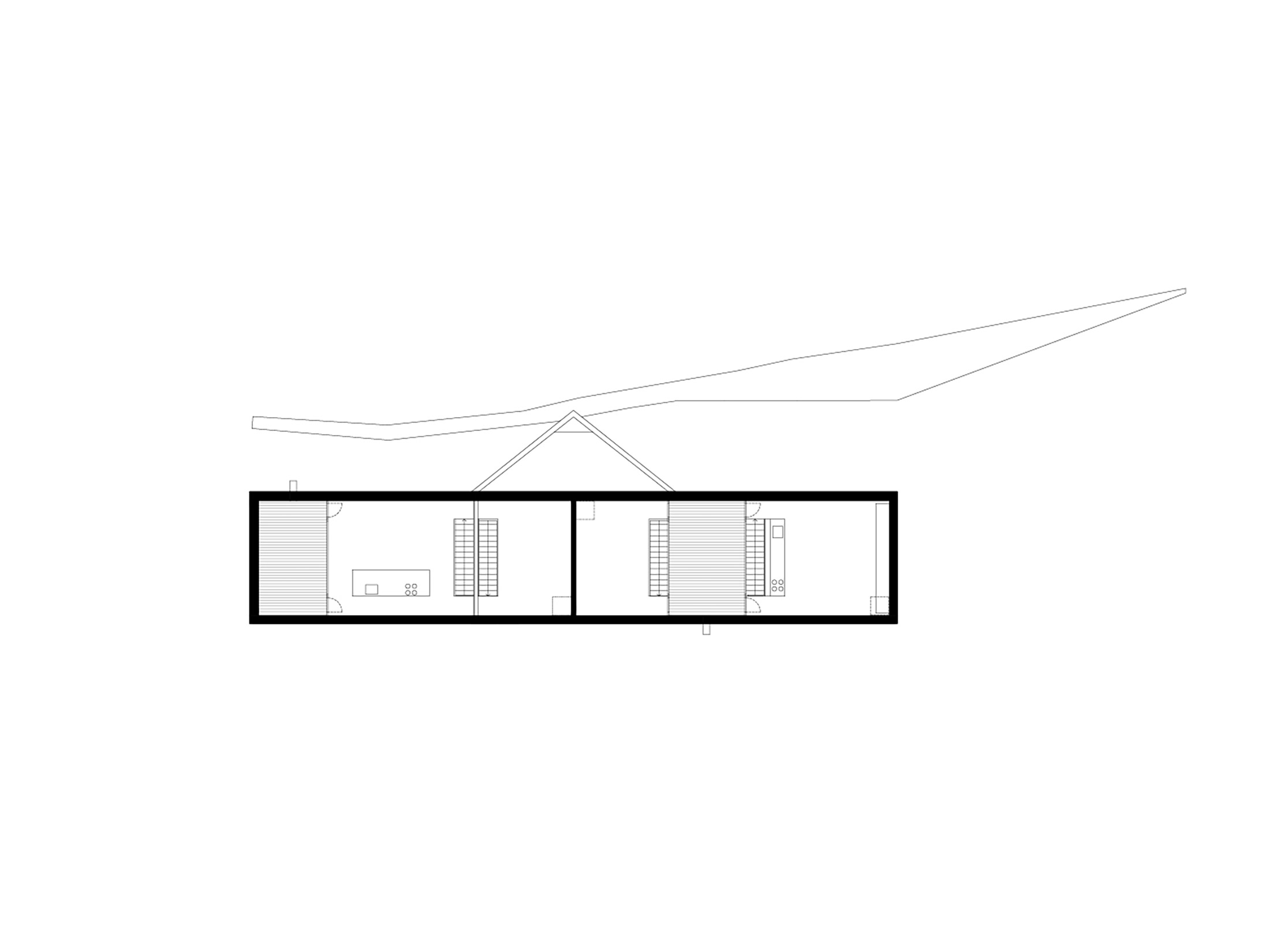 Casa doppia a Monte Carasso, pianta del livello +2