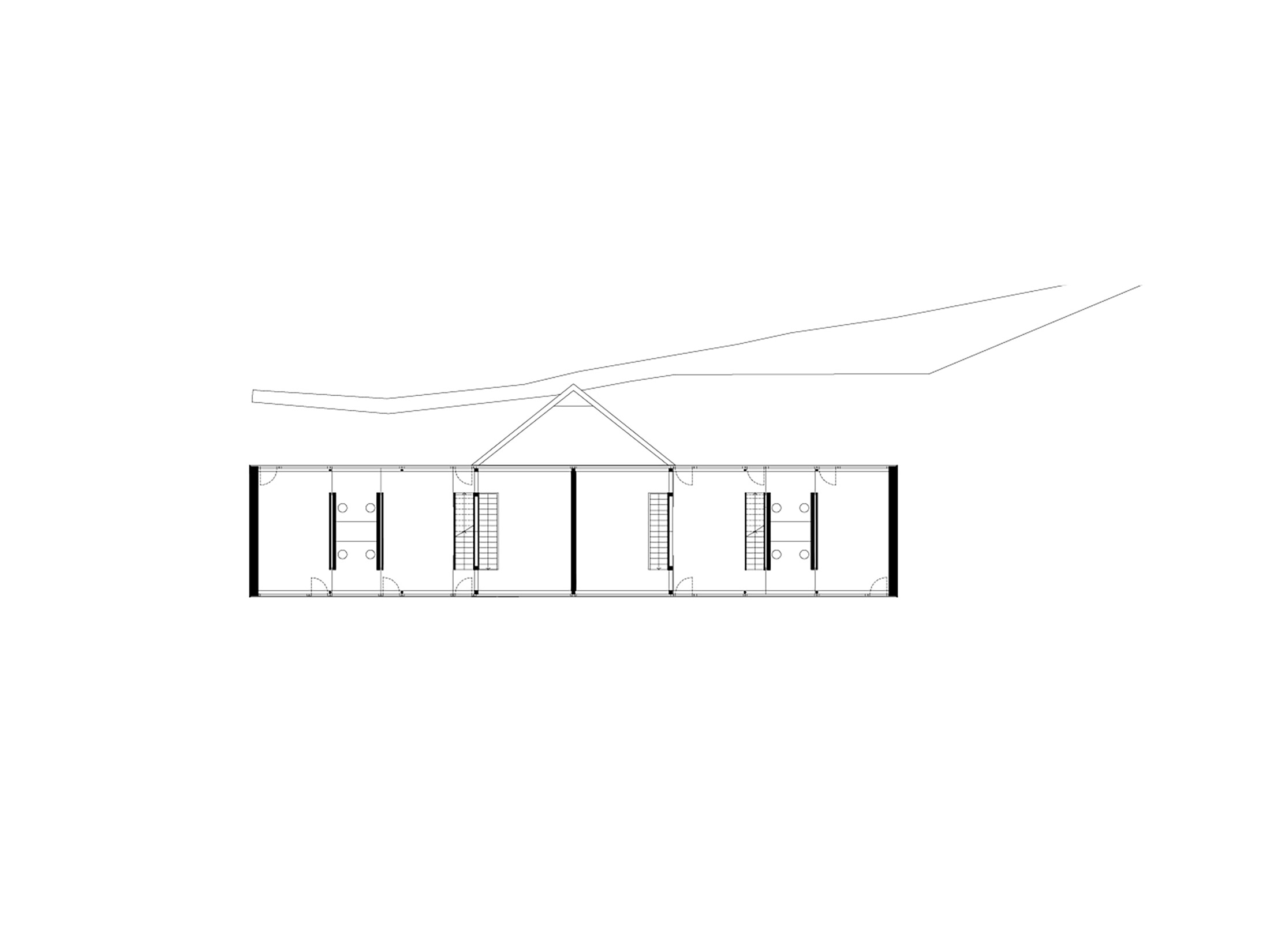 Casa doppia a Monte Carasso, pianta del livello +1