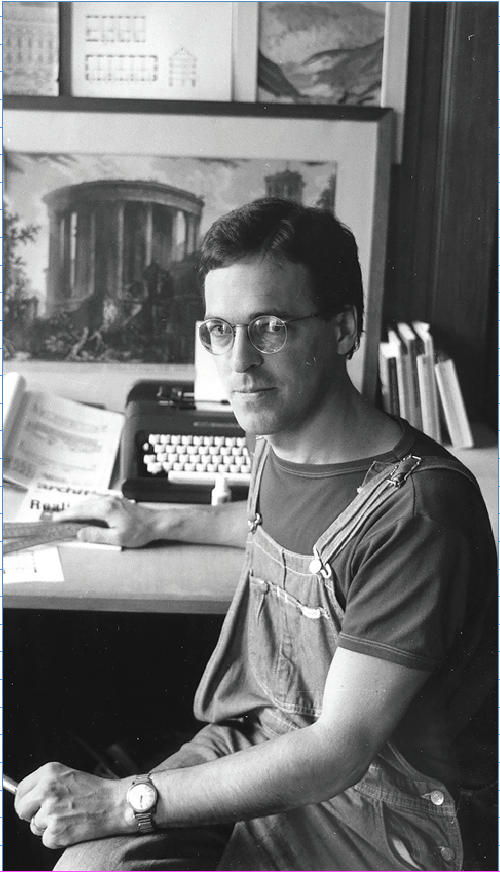 Photographie de Martin STEINMANN au travail à l’ETHZ dans les années 1980