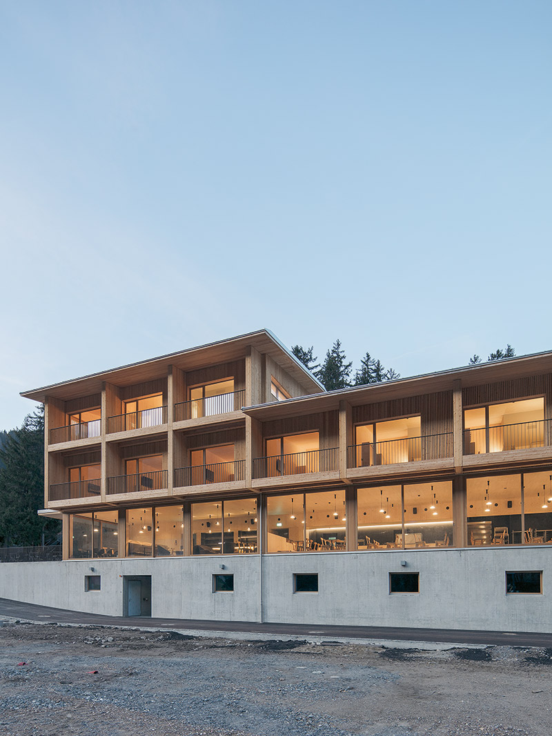 Il Centro Sci Nordico di Campra, progettato da Durisch + Nolli Architetti