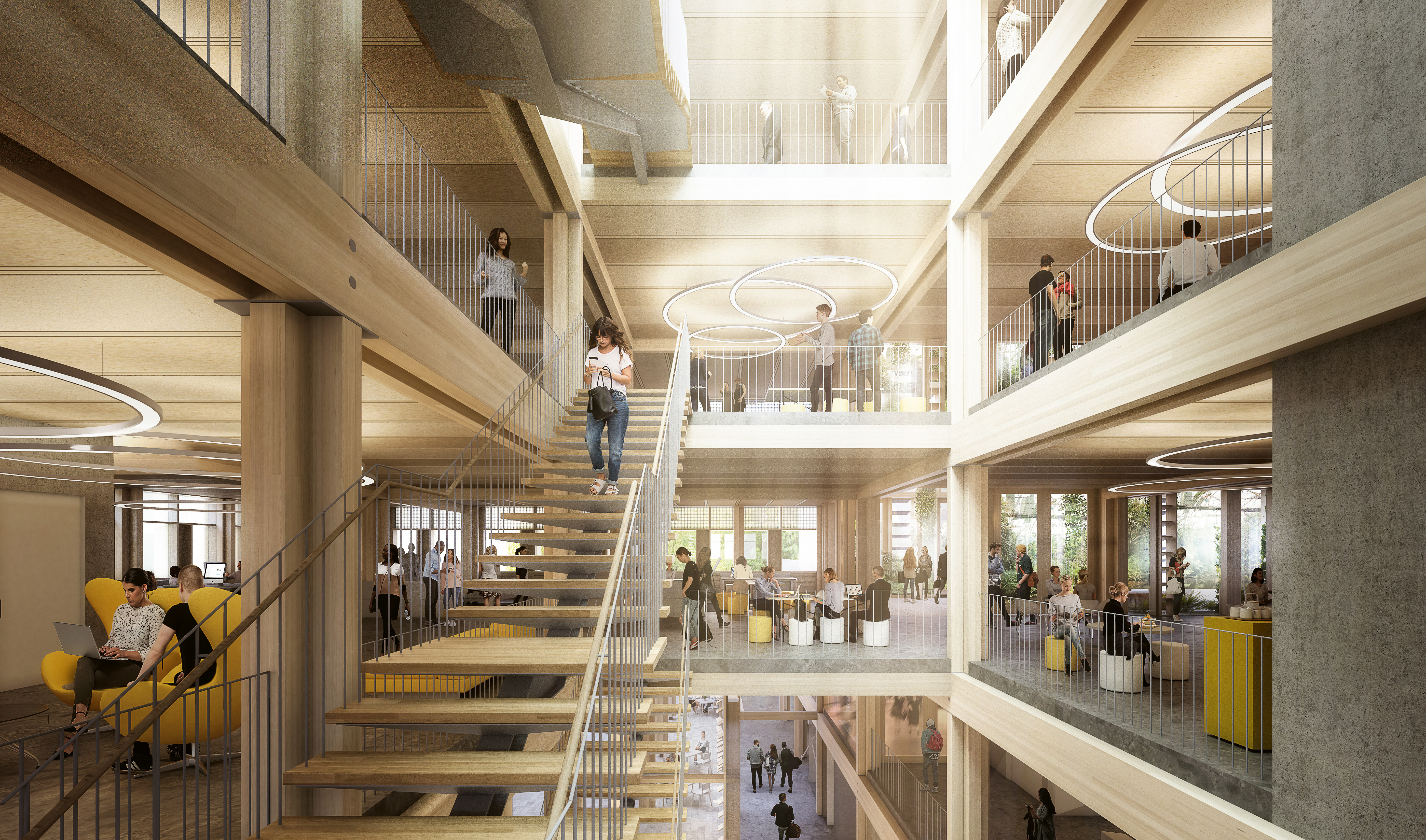 Projet HOP, vue de synthèse de l’intérieur