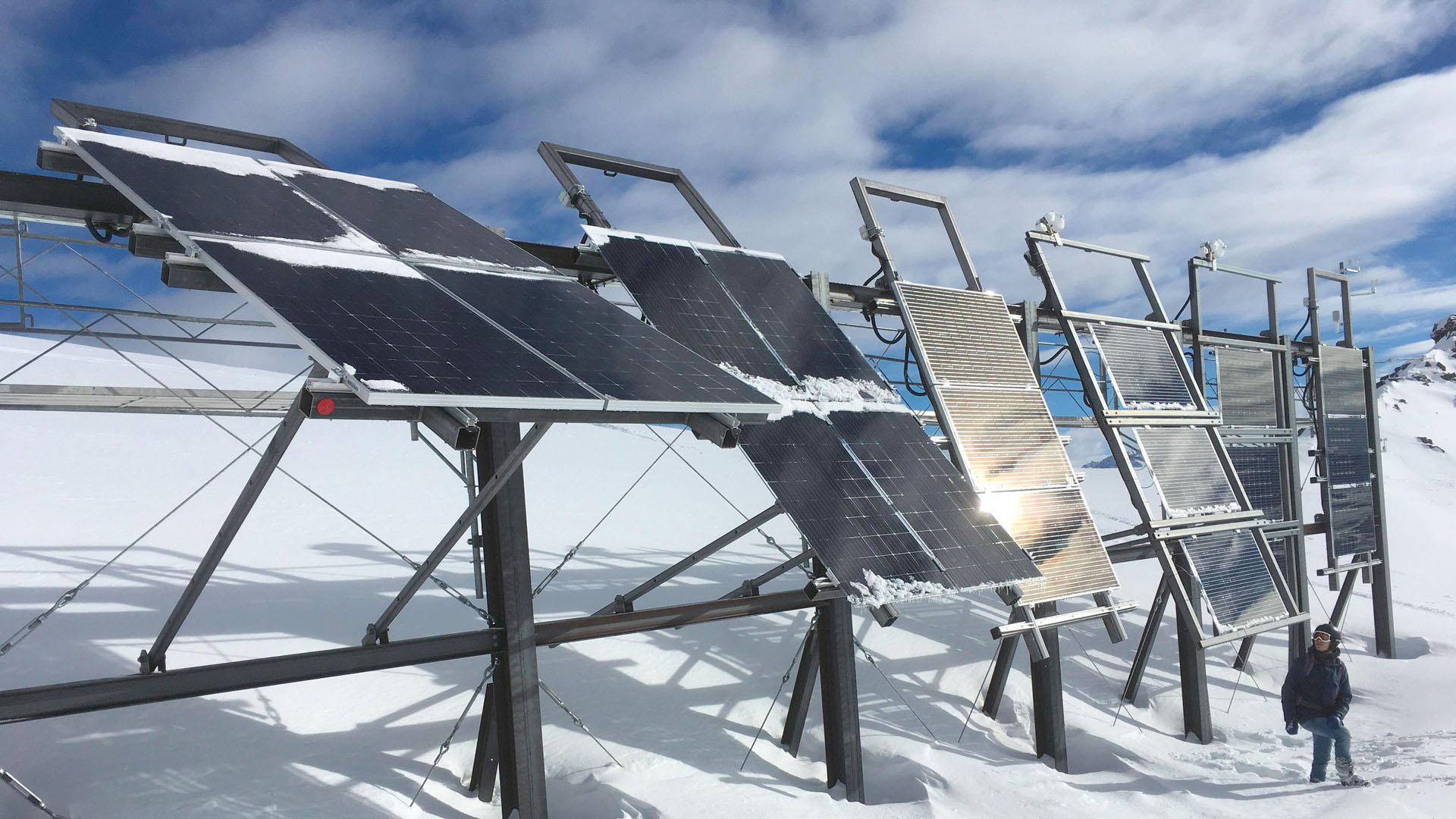 Installation d’essai du Totalp, sur le domaine skiable de Parsenn, à Davos (GR)