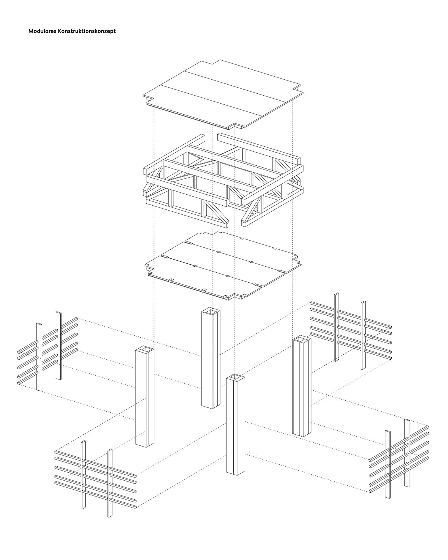 Tragsystem eines Modul17.