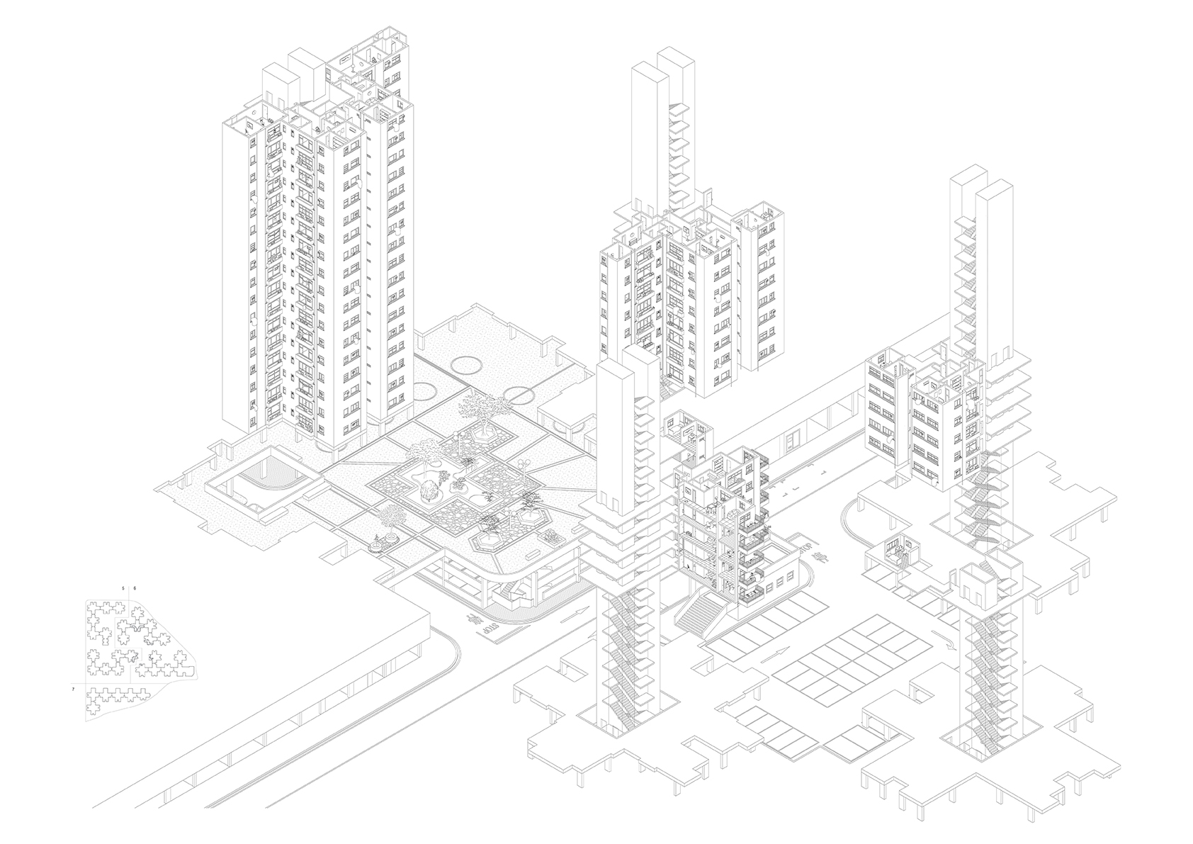Le dessin de Yi Go, intitulé « Shared Airspace »