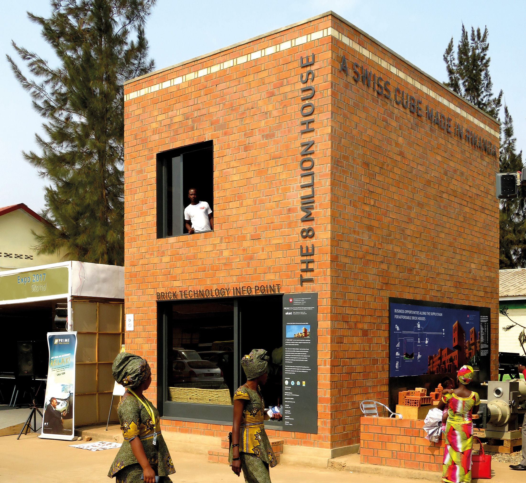 Unità base dello «Swiss Cube» alla Trade Fair di Kigali, Rwanda