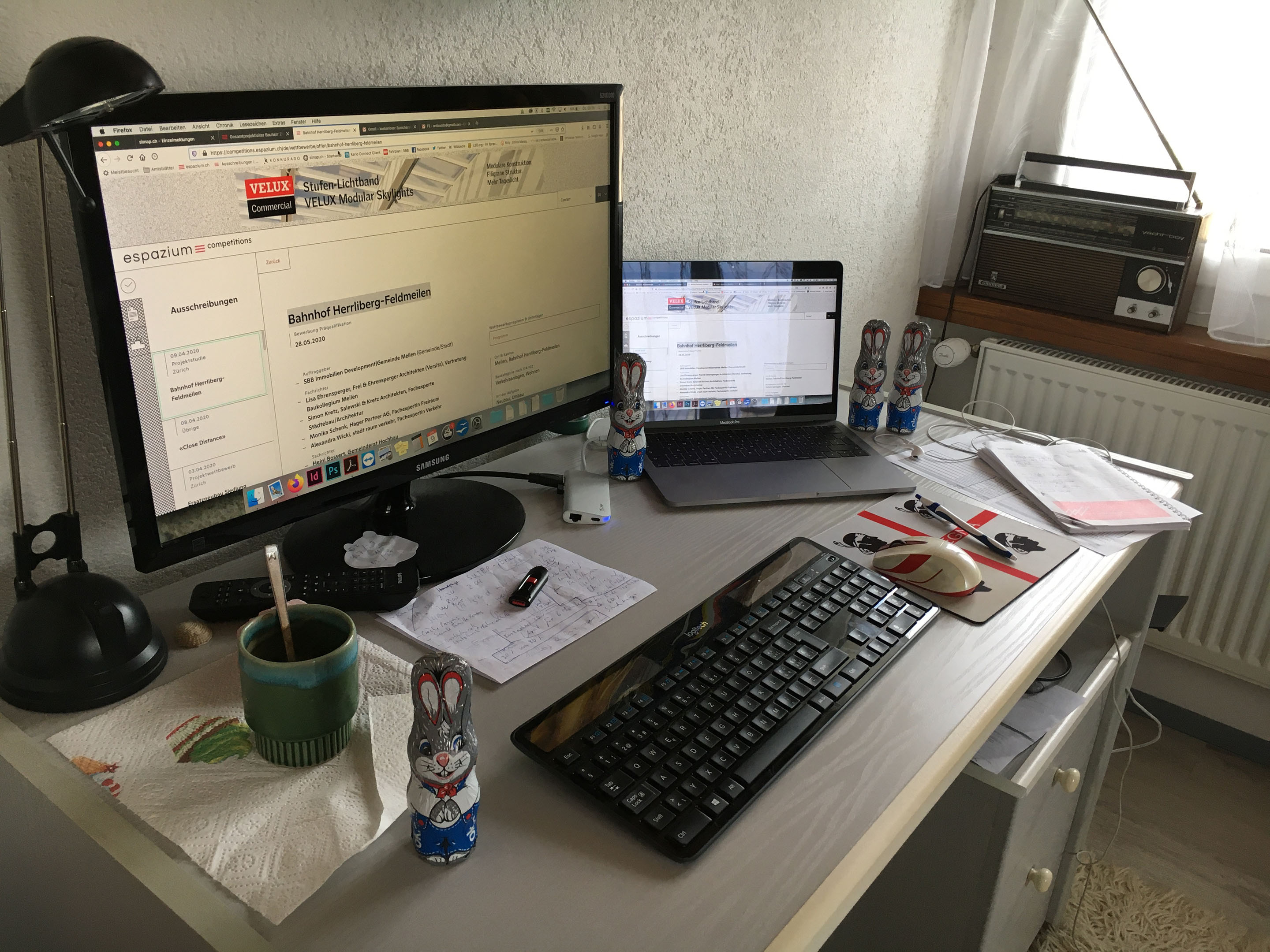 Ostergrüsse aus dem Home-Office