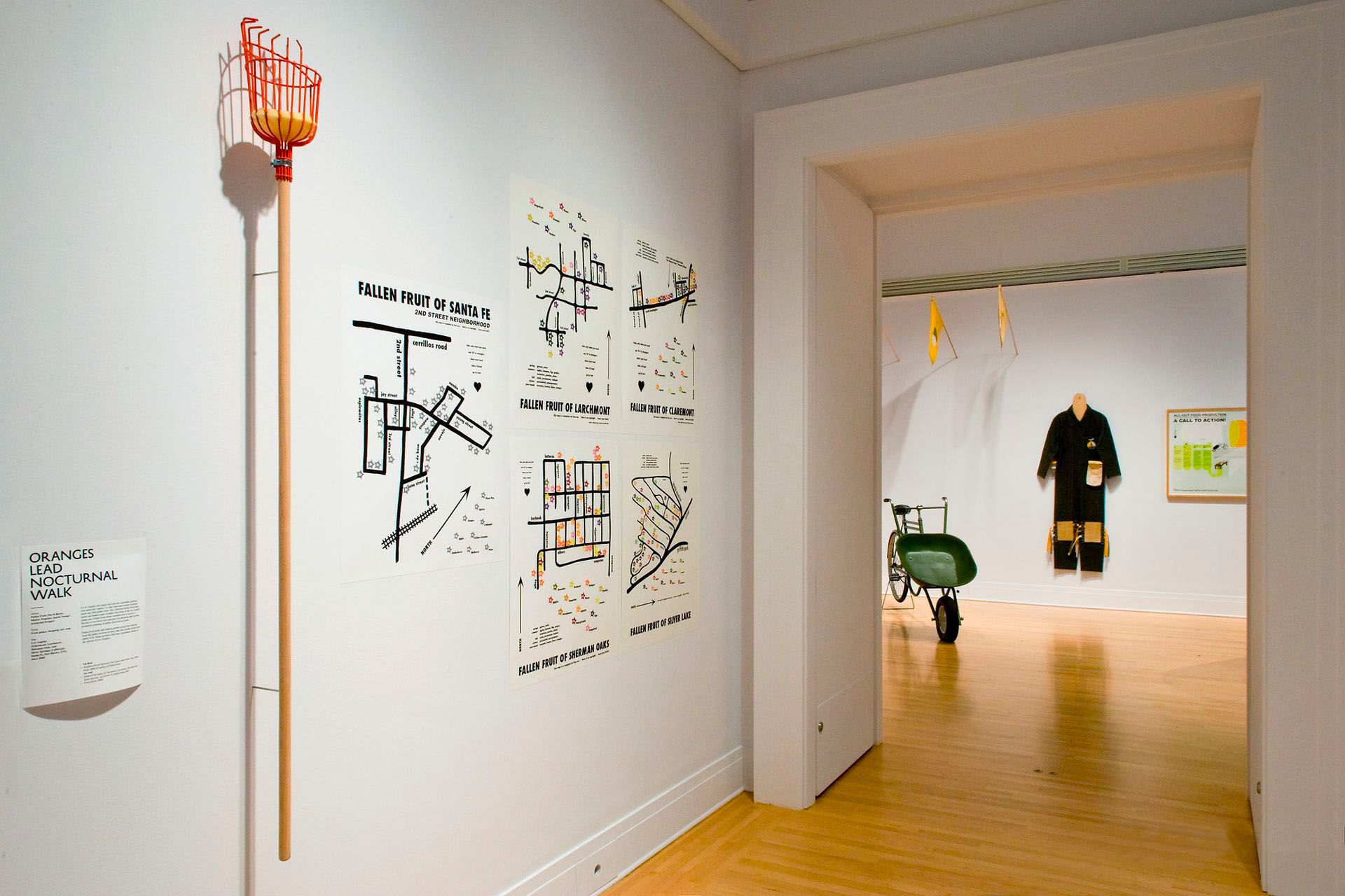 Installation view: Actions: What You Can Do With the City / Actions : comment s’approprier la ville, an exhibition at the CCA, curated by Giovanna Borasi and Mirko Zardini, with Lev Bratishenko, Meredith Carruthers, Daria Der Kaloustian, and Peter Sealy, 2008-2009