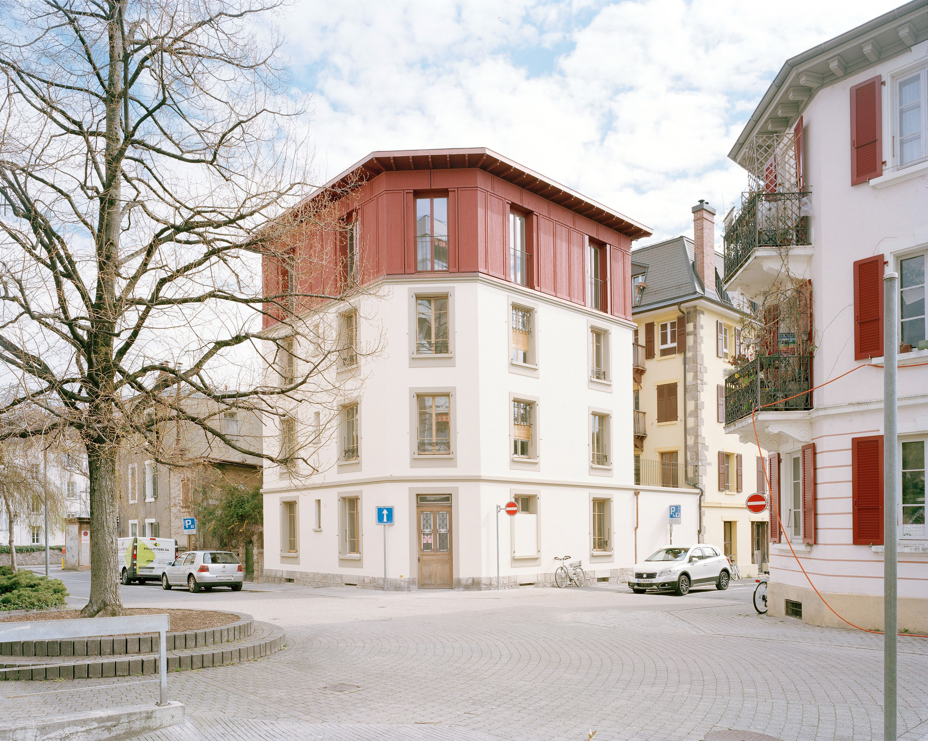 ﻿﻿﻿Rénovation et surélévation à la rue du Chablais 8, Vevey