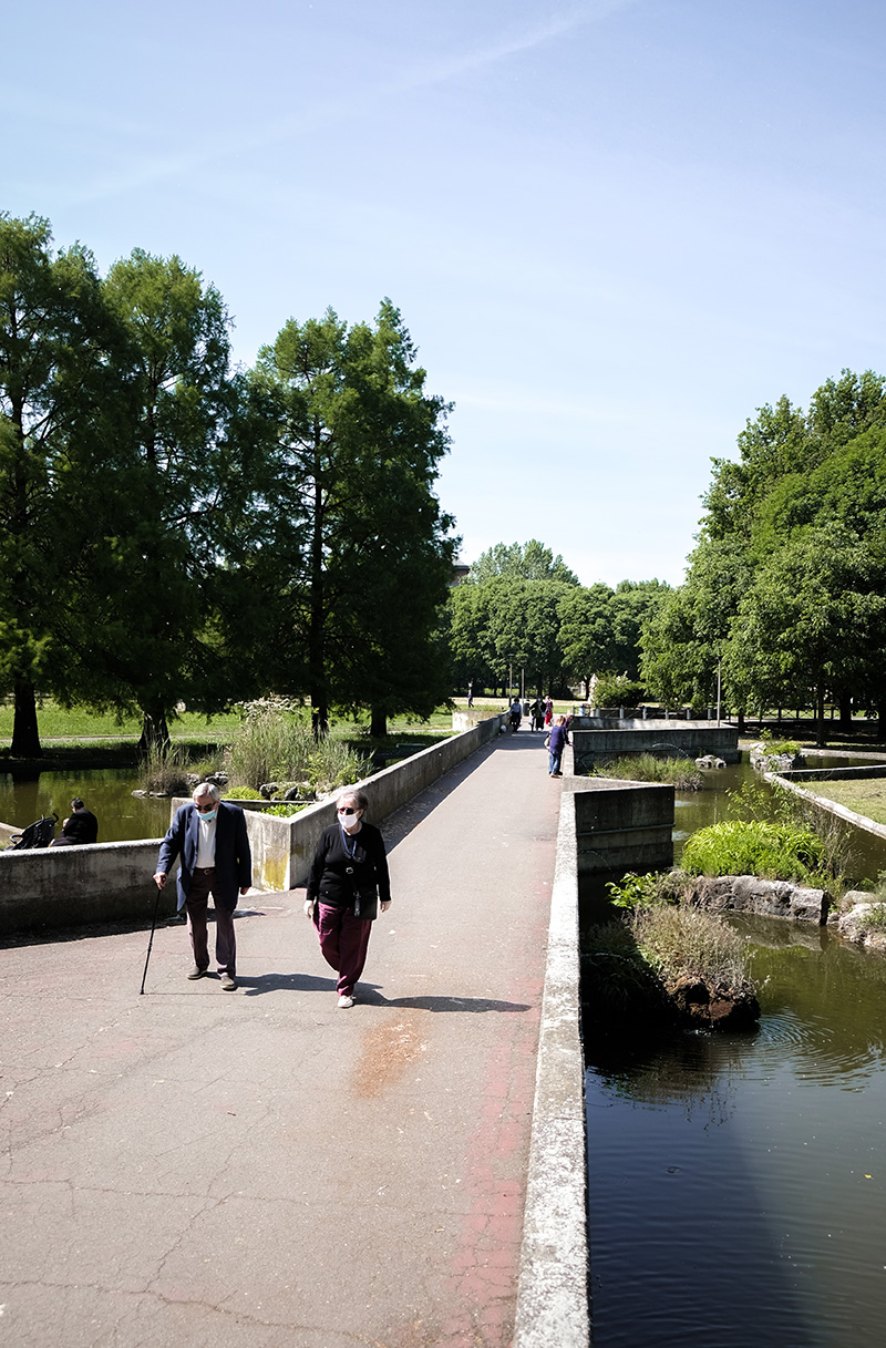 Parco XXII Aprile, Modena. I percorsi