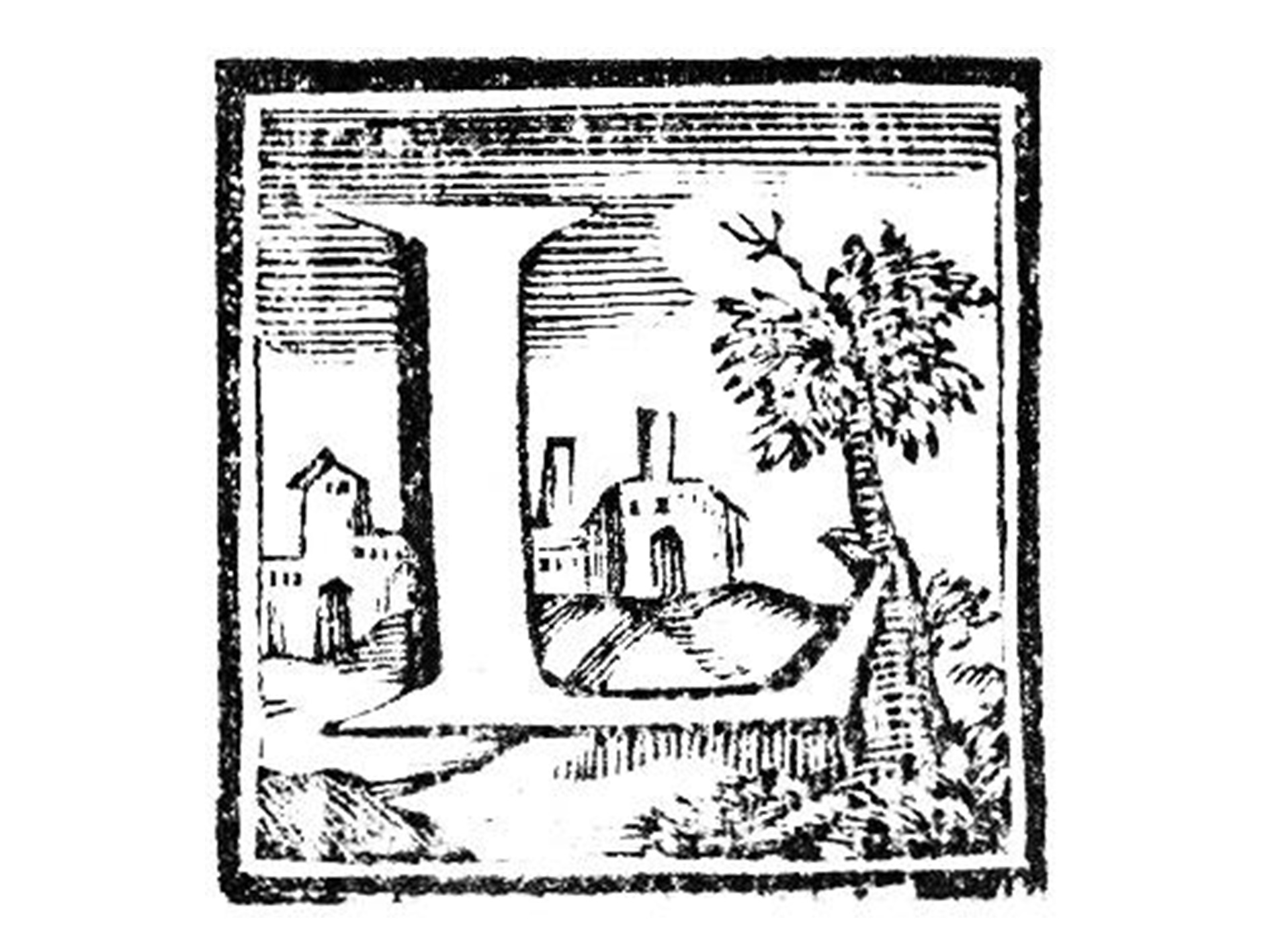 Capolettera da «La Religione e provida vigilanza» di Paolo Maurizio Caissotti, 1786