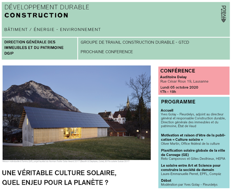 espazium conférence développement durable construction