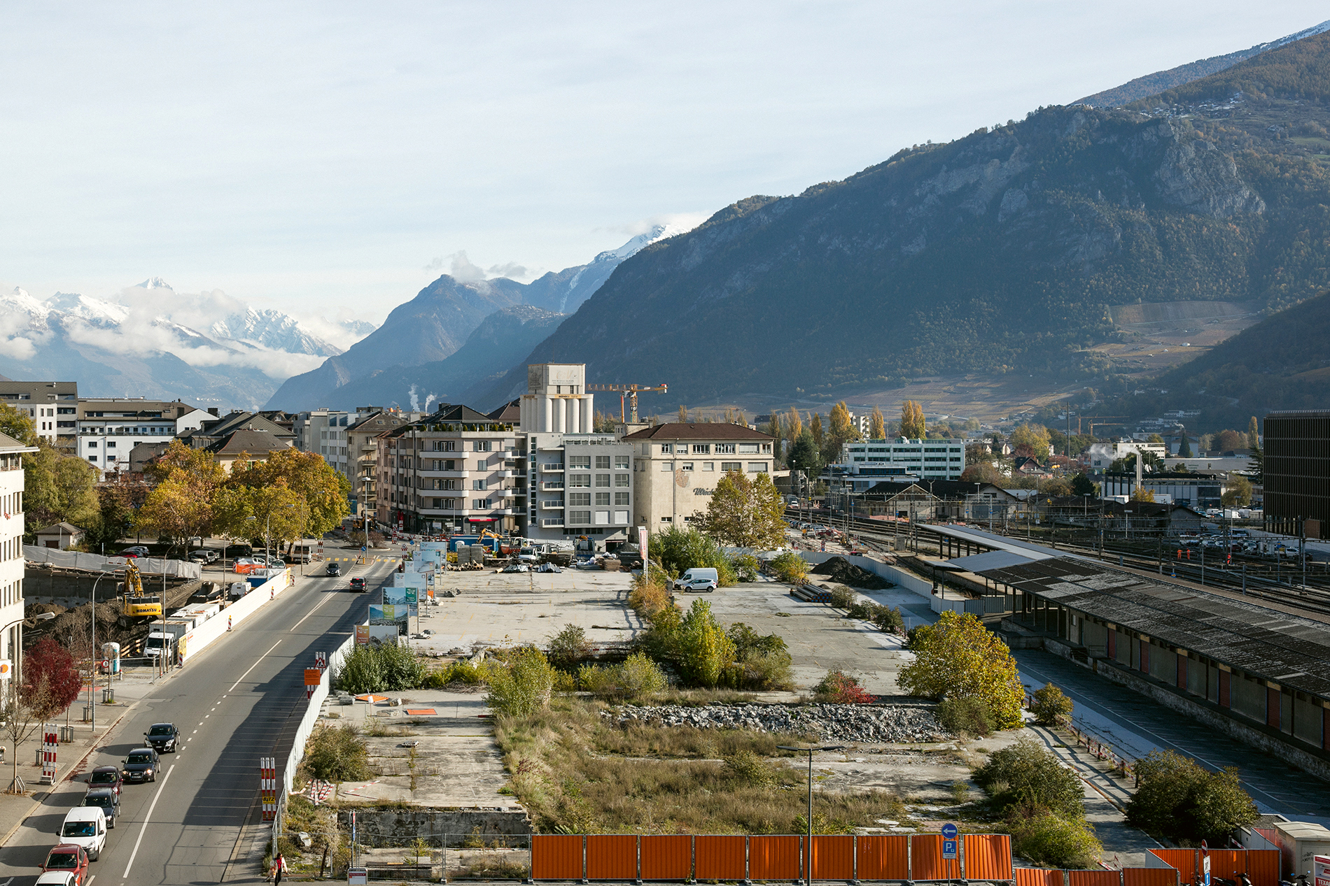 L'ancienne friche près de la gare.