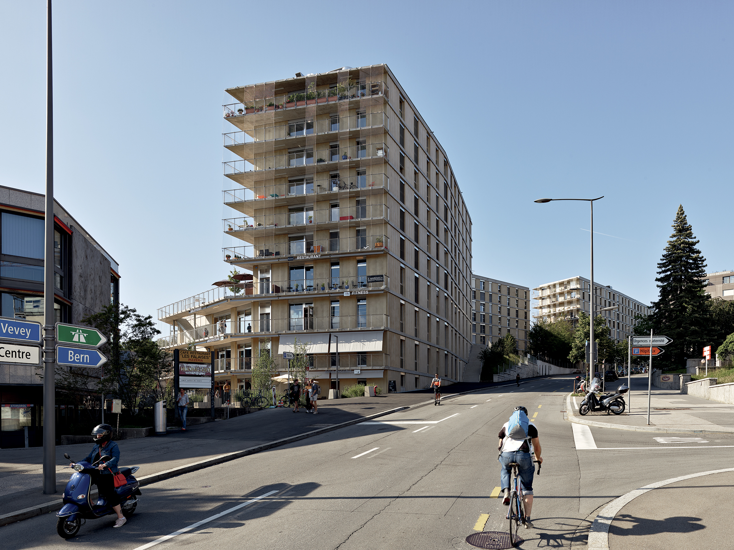 Vue depuis l’avenue de la Sallaz