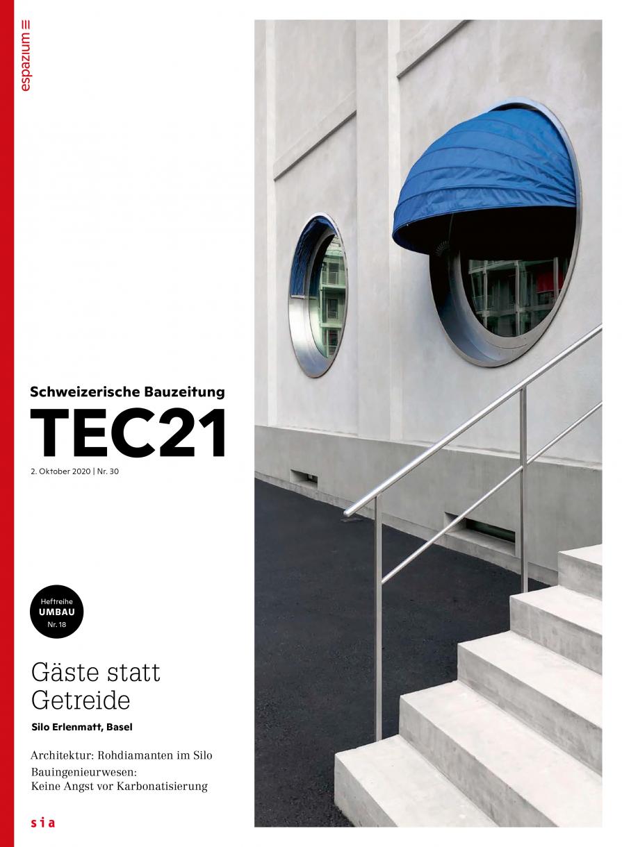 La copertina di «TEC21»