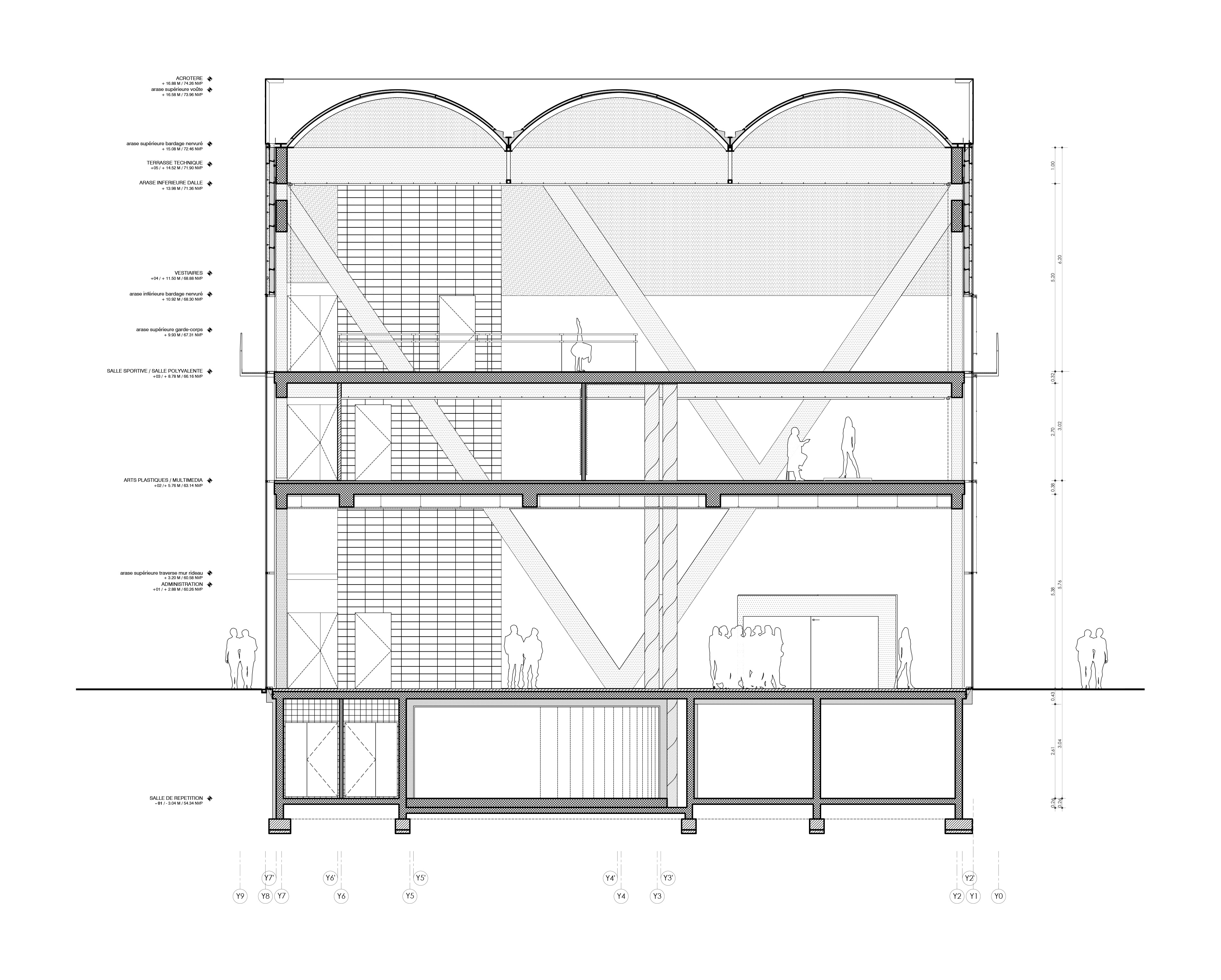 Bruther, Centro culturale e sportivo Saint-Blaise, Parigi, 2010-2014; sezione