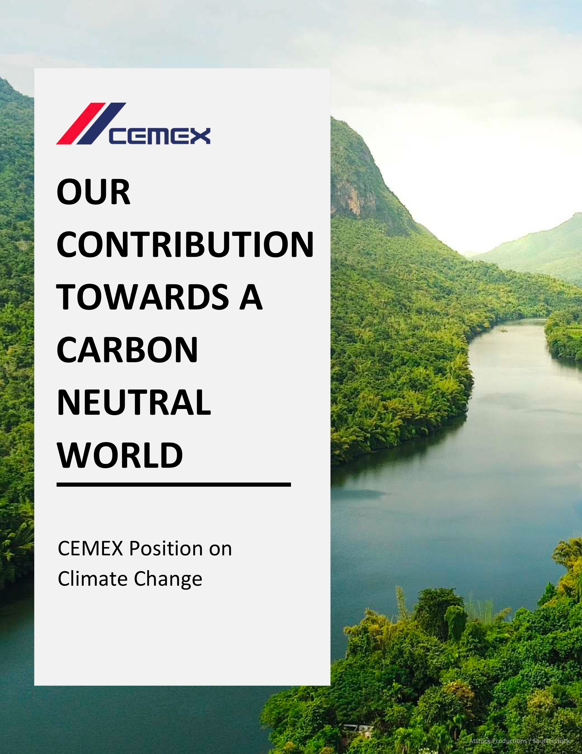 L’industrie du ciment, responsable de 5 à 10 % des émissions de CO2 mondiales, passe au vert. Ici, les déclarations d’intention pour un ciment durable et un monde neutre en carbone de l’association européenne du ciment (CEMBUREAU), de HeidelbergCement (Allemagne) et de CEMEX (Mexique).