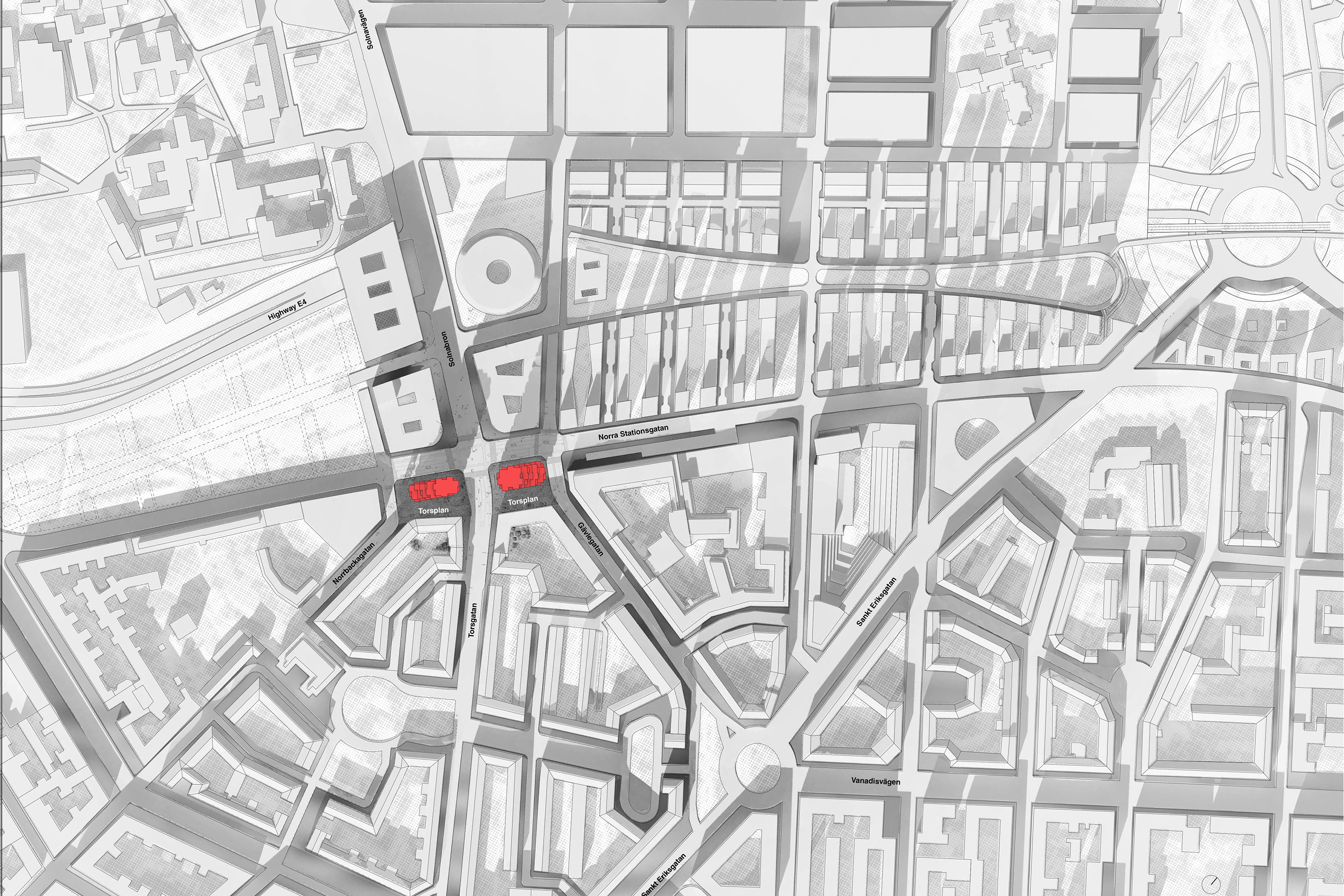 Situation Norra Tornen in Stockholm