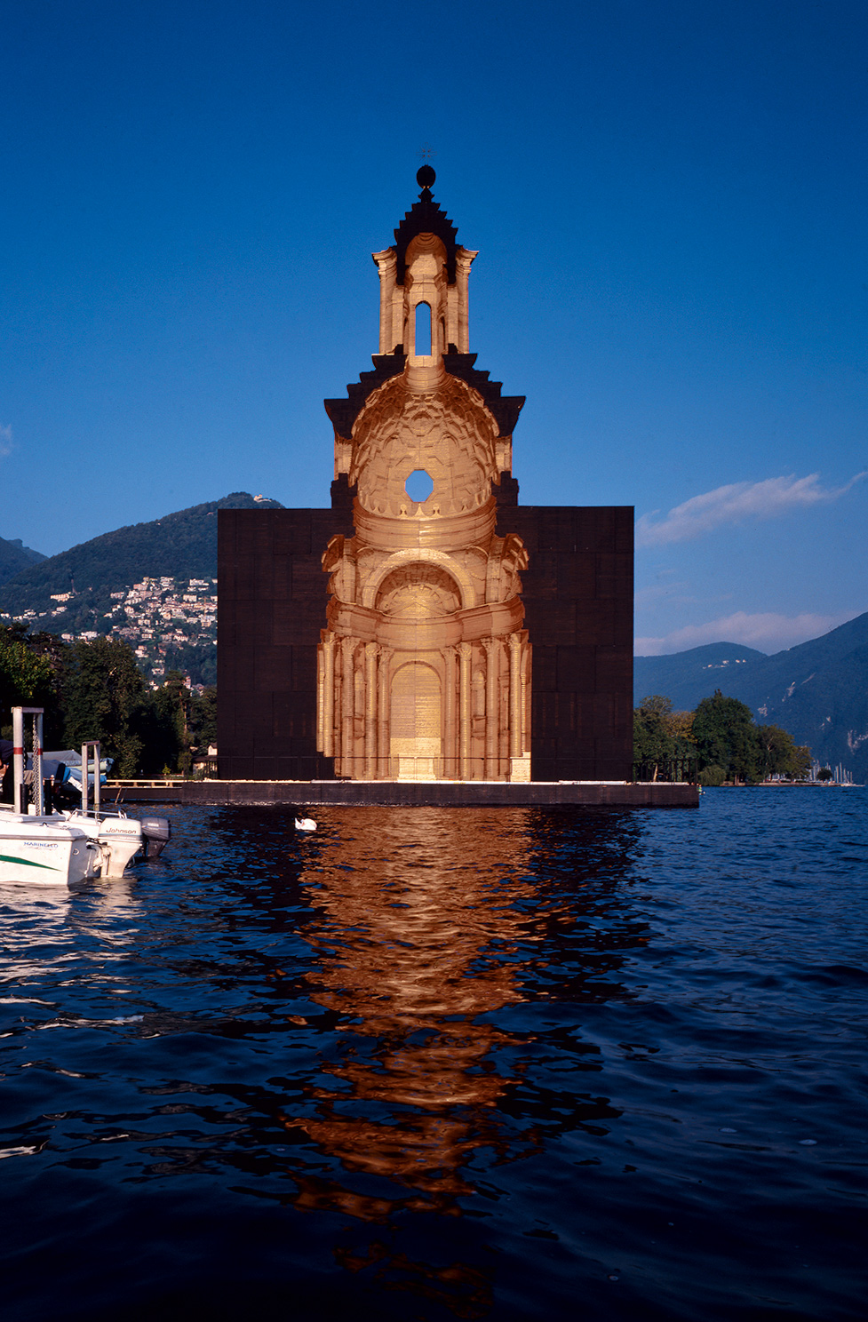 Rappresentazione lignea del San Carlo alle Quattro Fontane a Lugano, 1999