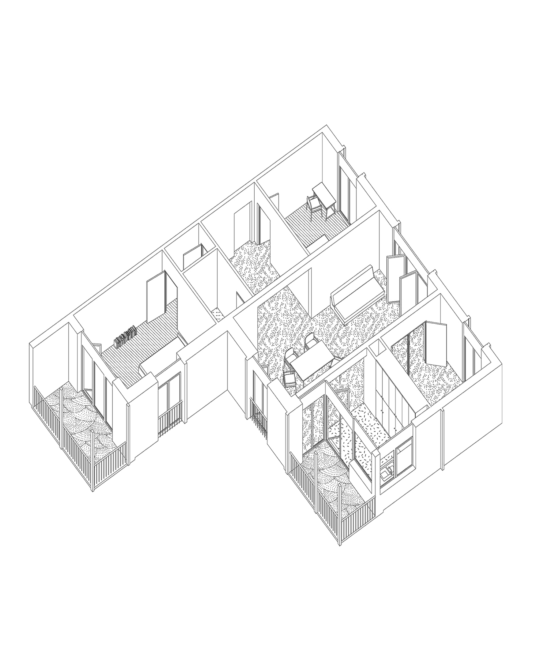 Isaa, projet de concours pour l’îlot de la Savonnerie à Renens (VD), 1er prix/1er rang, octobre 2019