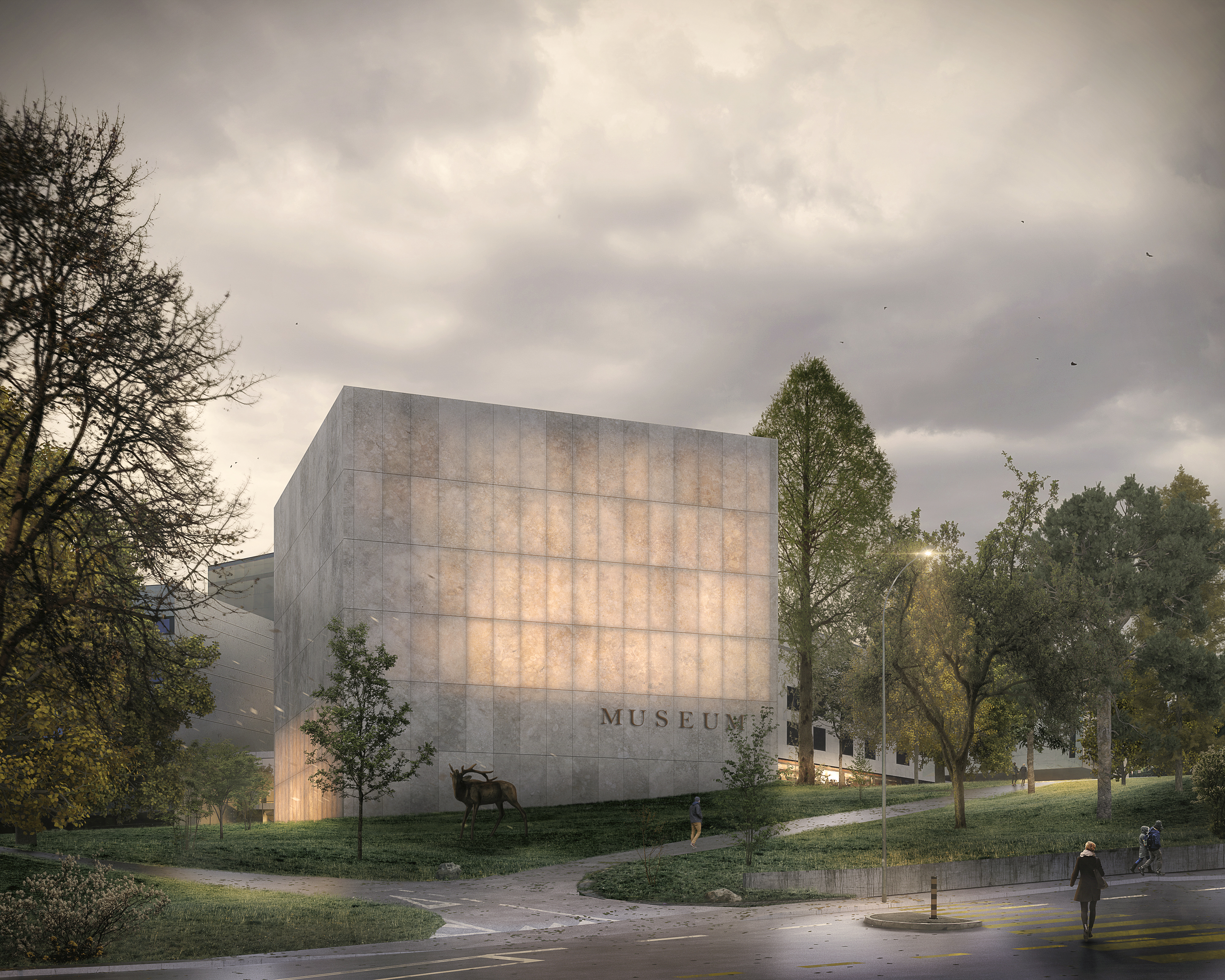 Projet pour l’extension, la mise en sécurité, et la réorganisation partielle du Museum d’histoire naturelle, Concours ouvert, 2017, 1er prix/1er rang