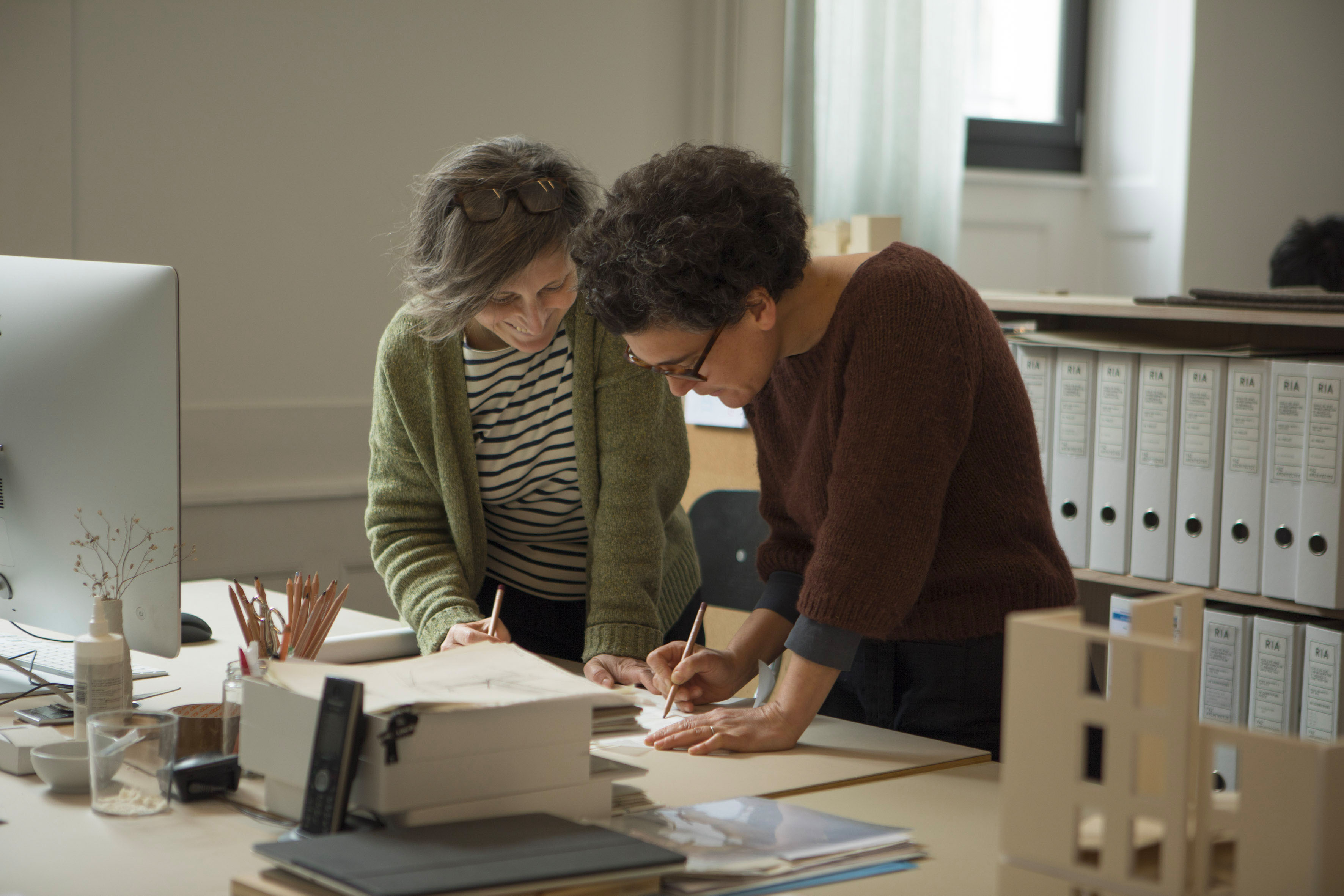 FAZ Architectes: Véronique Favre et Tanya Zein, portrait, 2021