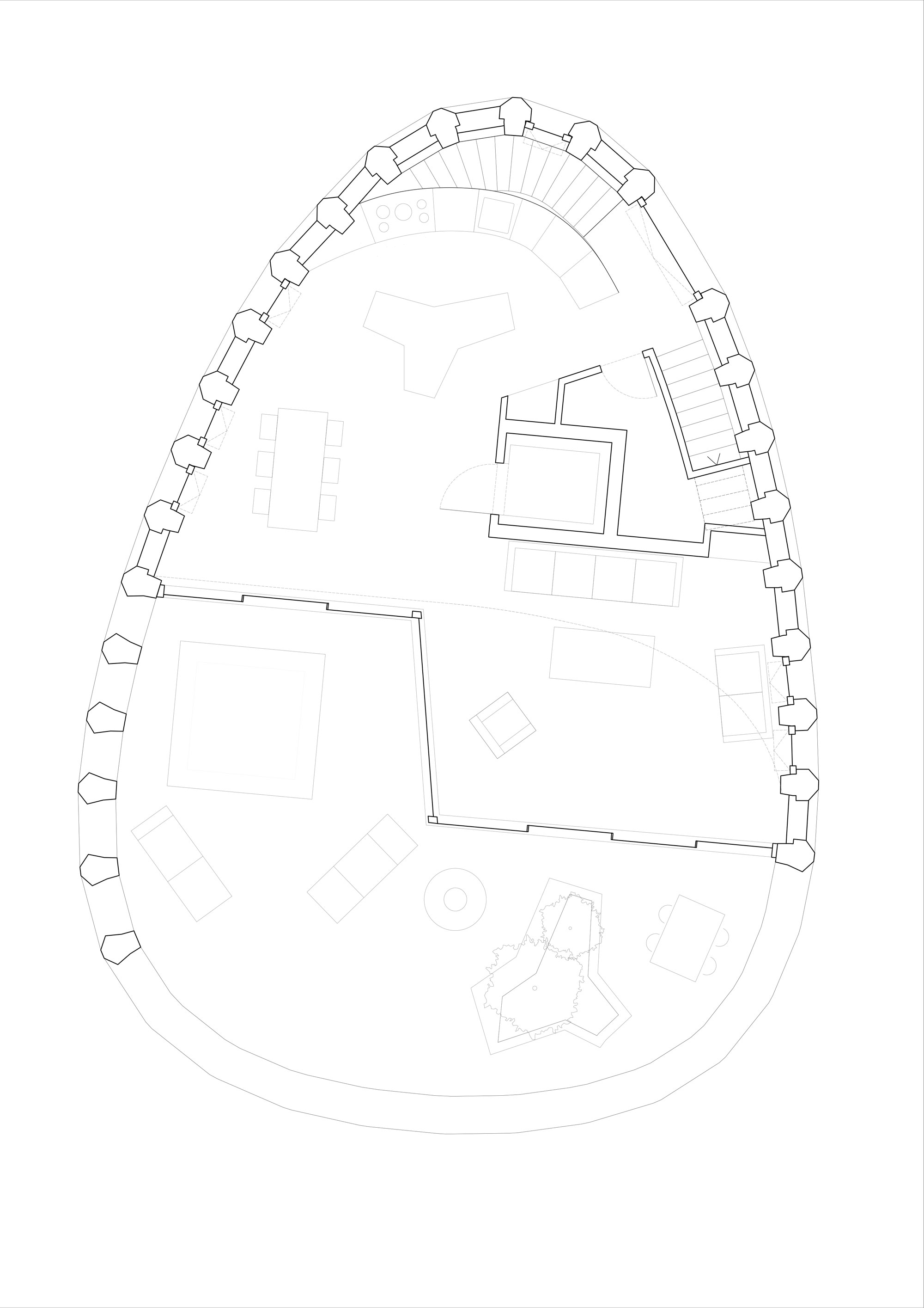 Plan du troisième étage