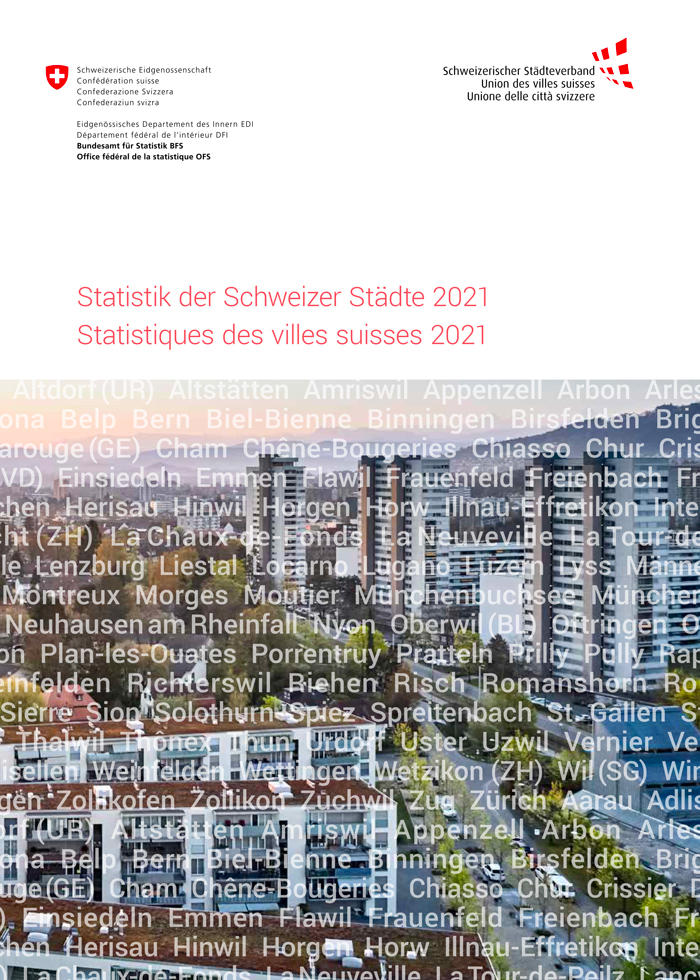 Couverture de l'Annuaire statistique de l'Union des villes suisses et de l'OFS