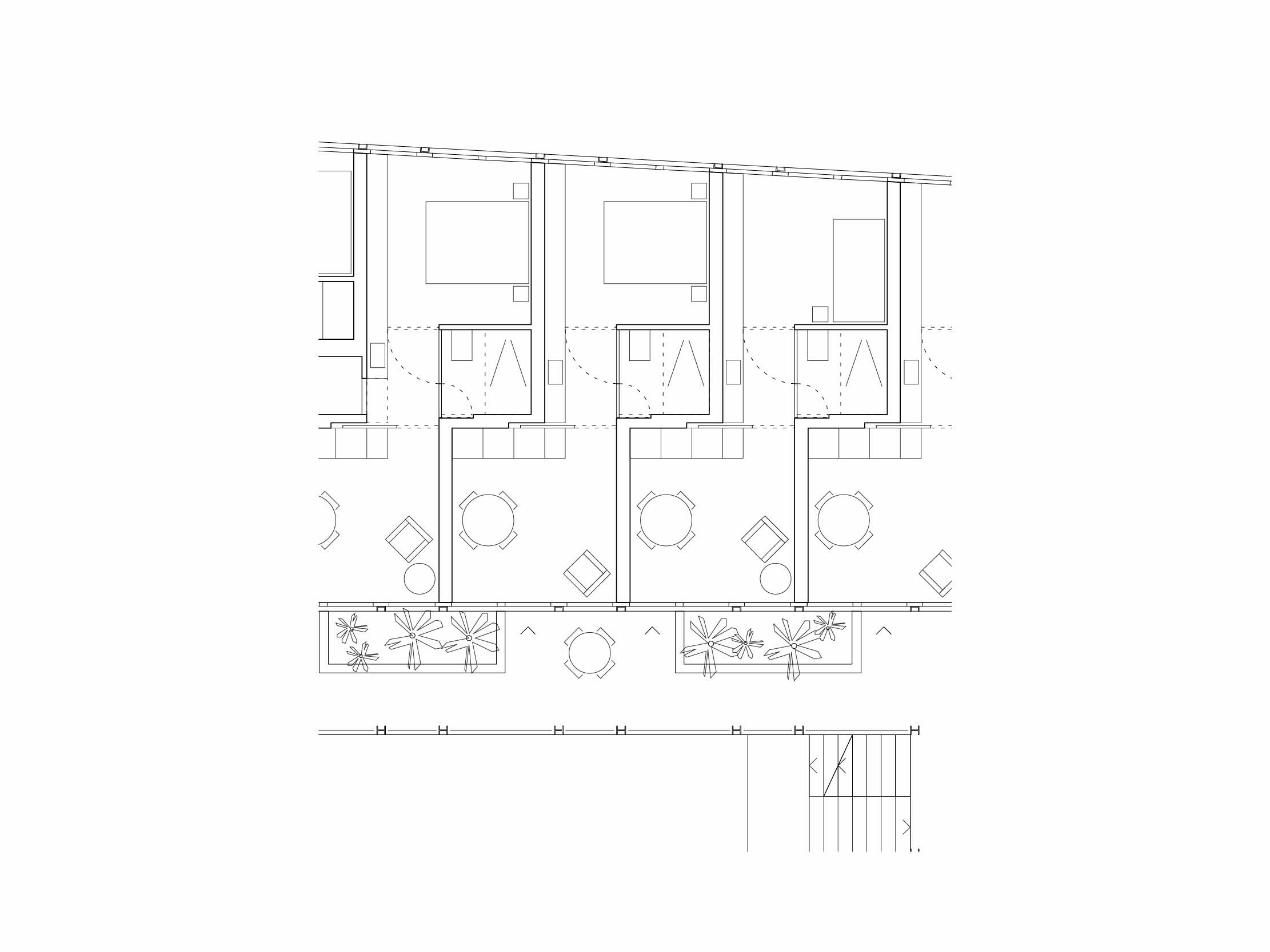 Extraits des plans types des quatre premiers projets lauréats du concours Seevorstadt 131, Bienne 2018. 3ème prix : 0815 Architekten
